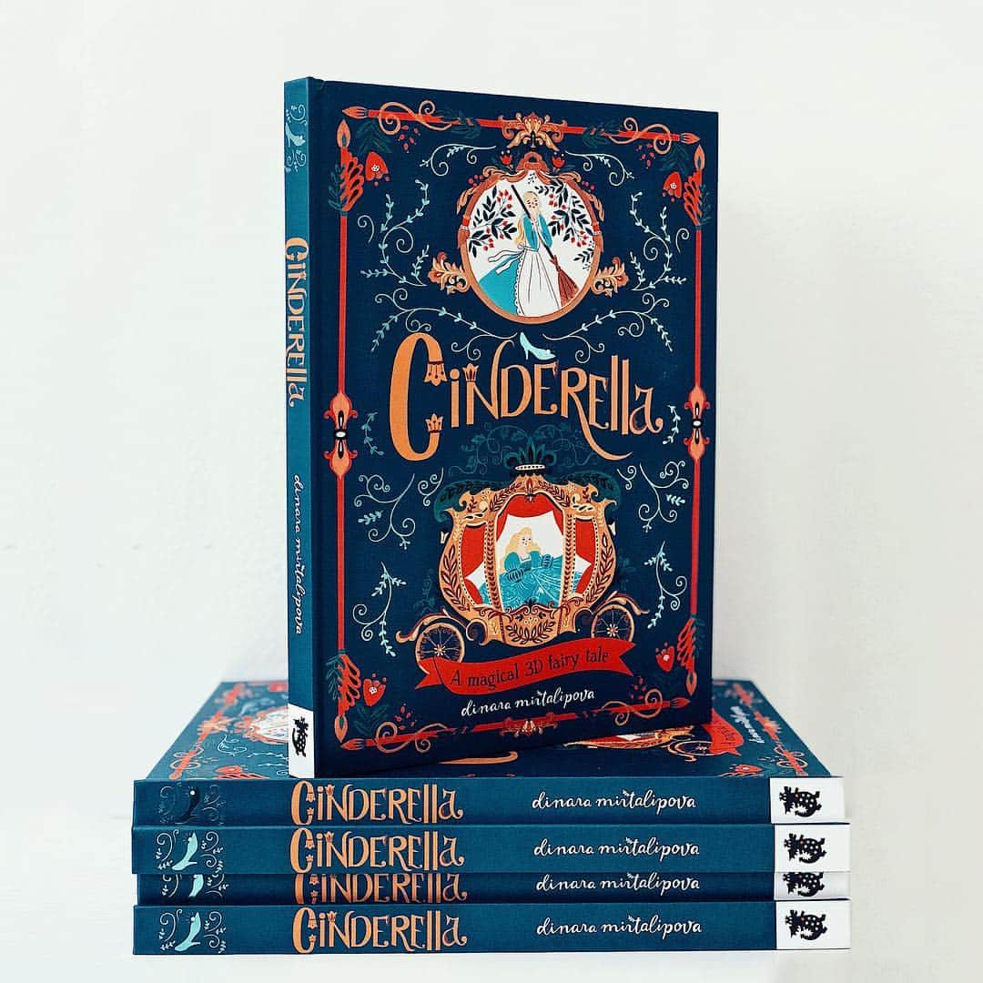Dinara Mirtalipovaのインスタグラム：「I have been receiving inquiries about “Cinderella”, thank you for considering this book as a Christmas gift to your loved ones! The book is available on Amazon in the US and Europe (and maybe in some other parts of the world too). It’s really magical, and not because of my illustrations, but mainly because of the paper engineering that gives the spreads some depth and sense of presence.  To find it quickly, just go on Amazon and in the search bar type in ‘Cinderella Dinara’ and the book will pop up. I also added a link in my profile to help you find it easily. #cinderella #templarpublishing #dinaramirtalipova」