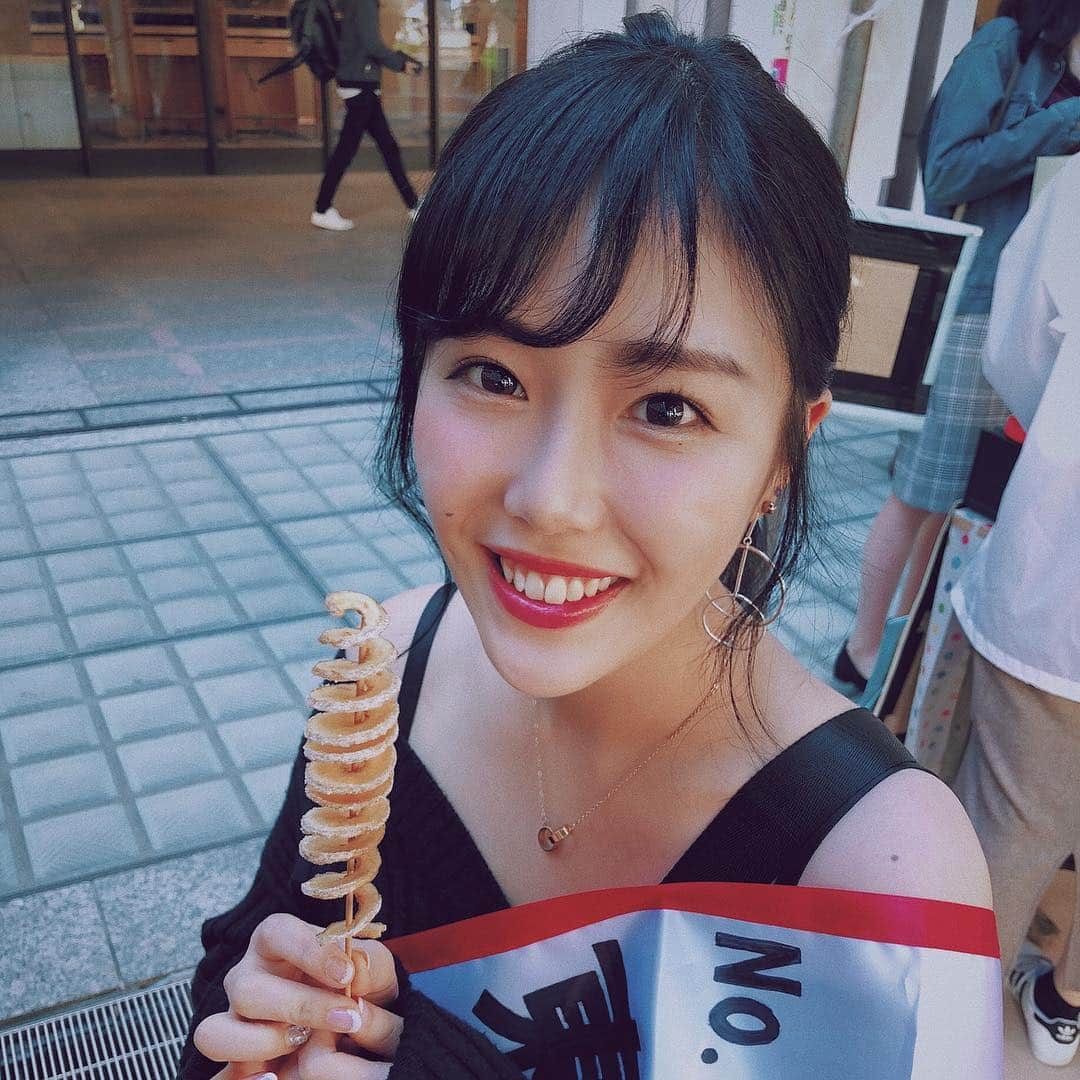 東原里夏のインスタグラム：「ポテト🍟  #missgakushuin  #miss  #学習院 #ミス学習院  #no.2  #ミスコン #ファイナリスト #準グランプリ  #ばらりな #ミスオブミス #MsofMs」