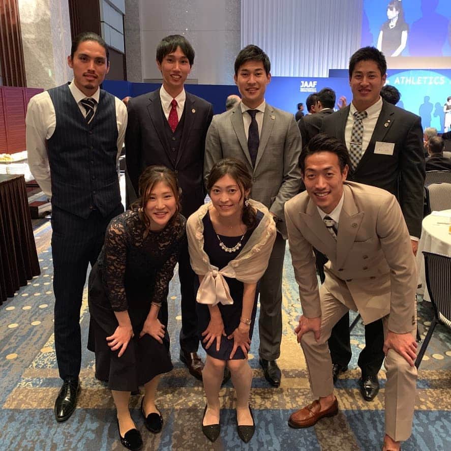 岡田久美子のインスタグラム：「アスレチックアワード2018💕🍷 同期&競歩  来年も頑張ります！」
