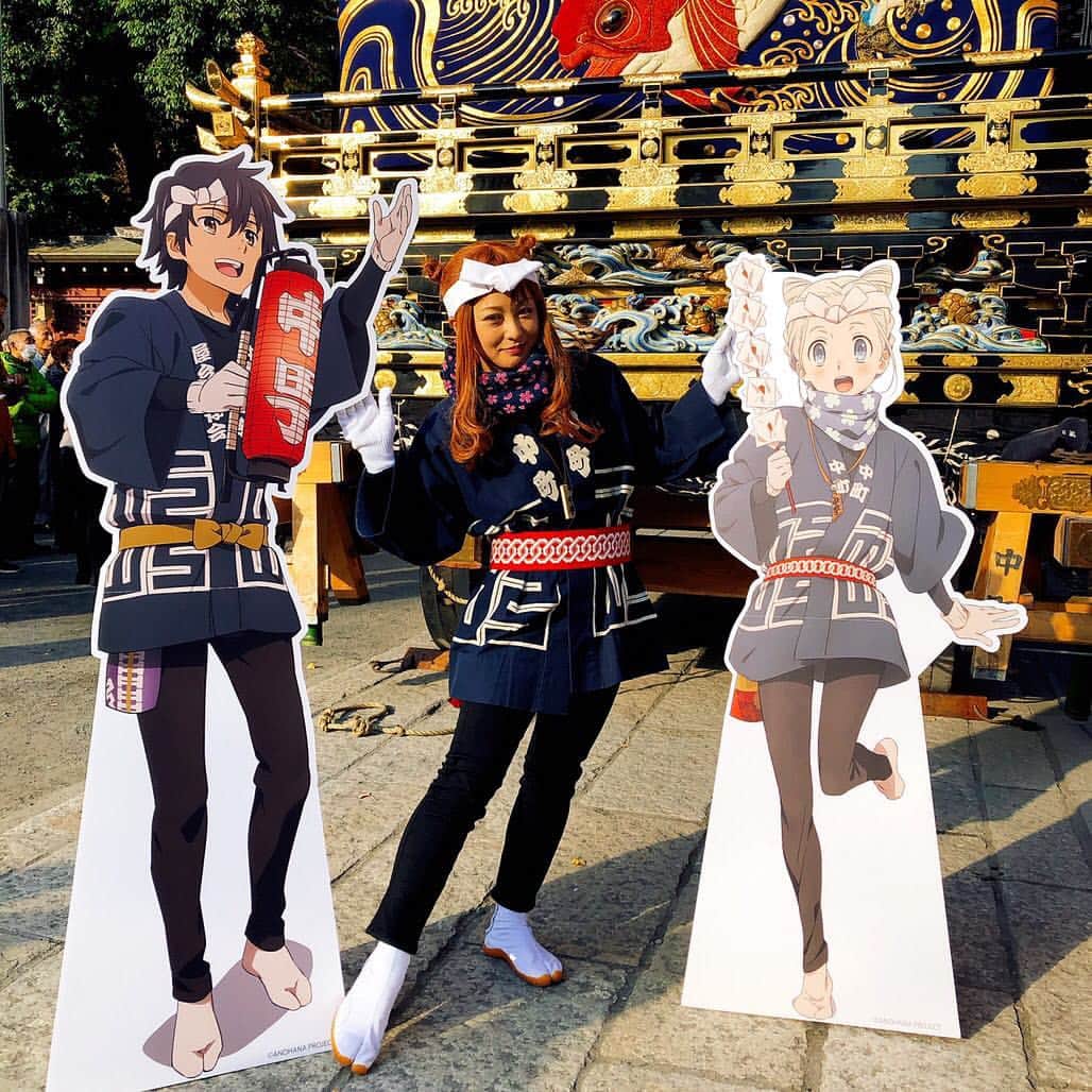のインスタグラム：「わっしょい🙌  鳴子:70 thanks:要  #あの花 #cosplay #秩父 #秩父夜祭」