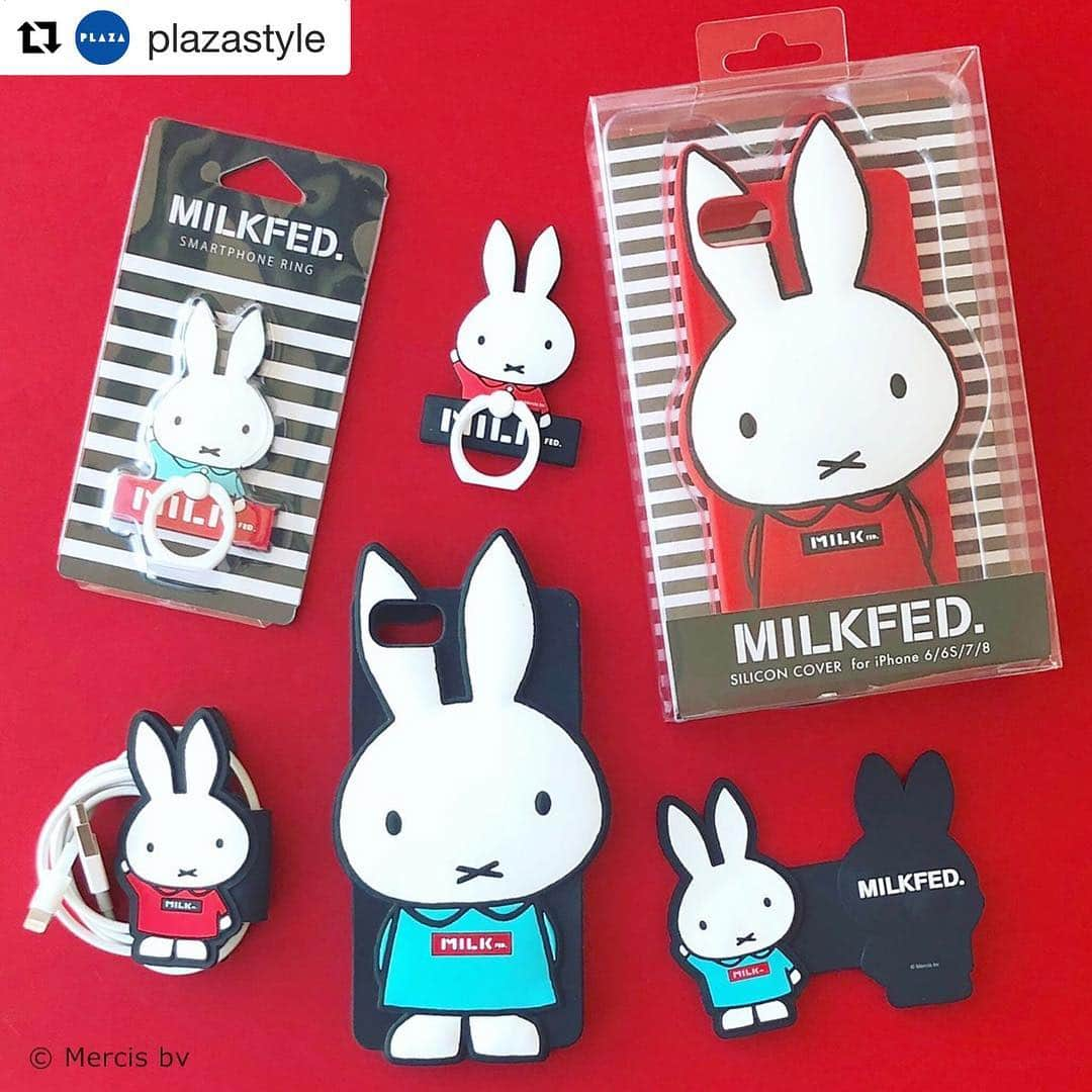 MILKFED.さんのインスタグラム写真 - (MILKFED.Instagram)「PLAZA・MINiPLA限定 「MILKFED.×miffy」 コードクリップ発売❣️ ・・・ #Repost @plazastyle with @get_repost ・・・ 「MILKFED.」からミッフィーとコラボレーションしたアイテムが登場❣️ミッフィーのお洋服にMILKFED.のロゴが入ったスペシャルデザインです✨ iPhone用ケース、スマートフォンリング、 コードクリップの3アイテム♪ . MILKFED.×miffy  iPhone用ケース(iPhone8/7/6対応) 各￥3,240(税込) スマートフォンリング 各￥1,944(税込) コードクリップ 各￥1,080(税込) . #MILKFED #milkfed #milkfedjp #ミルクフェド #miffy #ミッフィー #ミッフィーちゃん #コラボ #iPhoneケース  #PLAZA  #プラザ #コードクリップ #collaboration #携帯アクセサリー @miffy_official」12月19日 17時32分 - milkfedjp