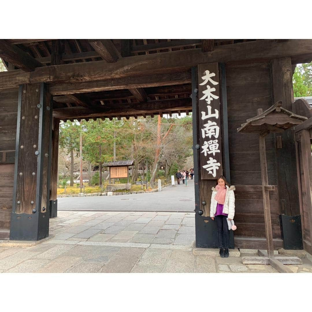 紗綾さんのインスタグラム写真 - (紗綾Instagram)「#京都の旅  #南禅寺 マフラー🧣とニット帽は、 先日ブランチ同期からの誕プレ @ted_baker #tedbakerjapan  ぬくぬくで可愛い〜💖」12月19日 22時02分 - saaya_official_