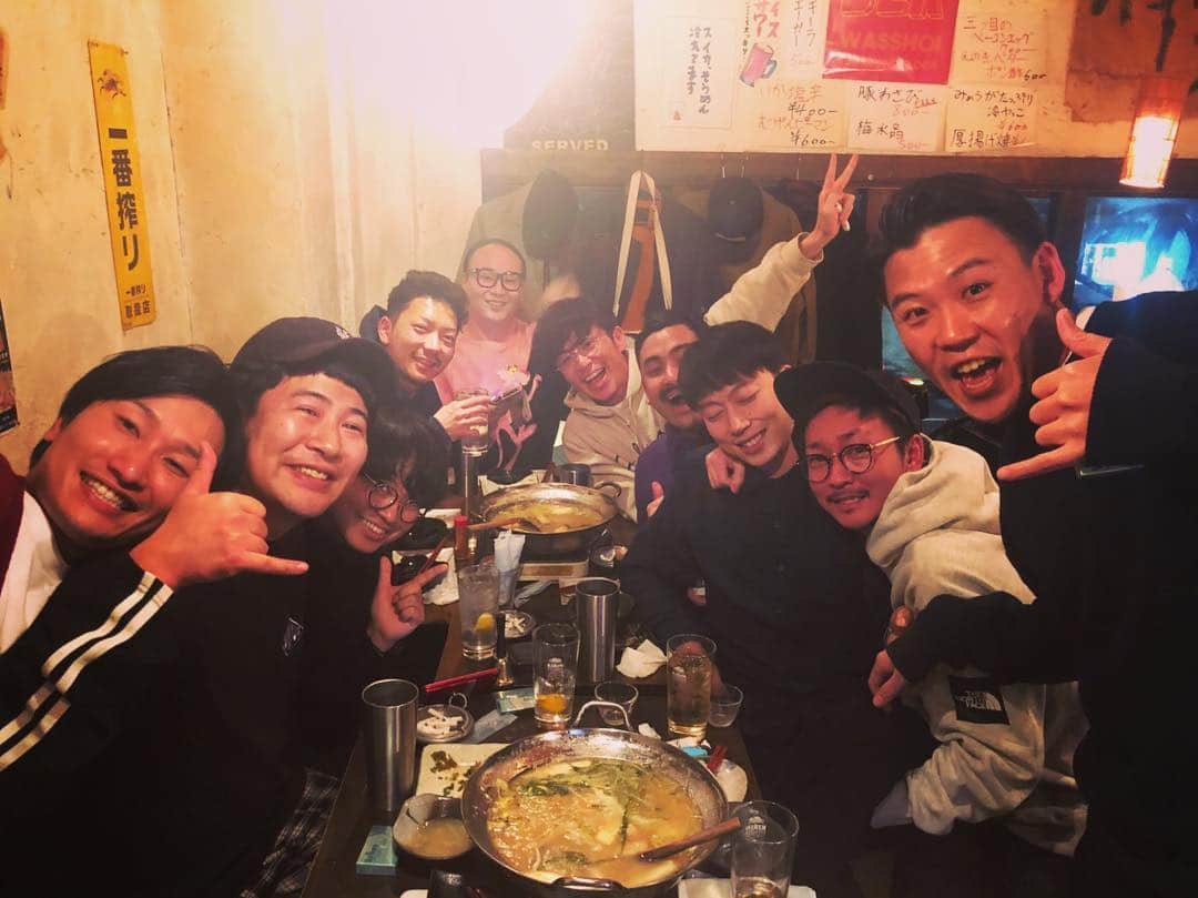 はぎちゃんさんのインスタグラム写真 - (はぎちゃんInstagram)「ステキな忘年会でした🍻 #忘年会 #オリエンタルラジオ 藤森さん #トレンディエンジェル たかしさん #はんにゃ 金田さん #ジャングルポケット おたけさん #相席スタート 山添 #シャインハッピー はぎちゃん #ニューヨーク 嶋佐 #デニス ゆきおちゃん #ラフレクラン きょん」12月20日 21時51分 - hagichan0524