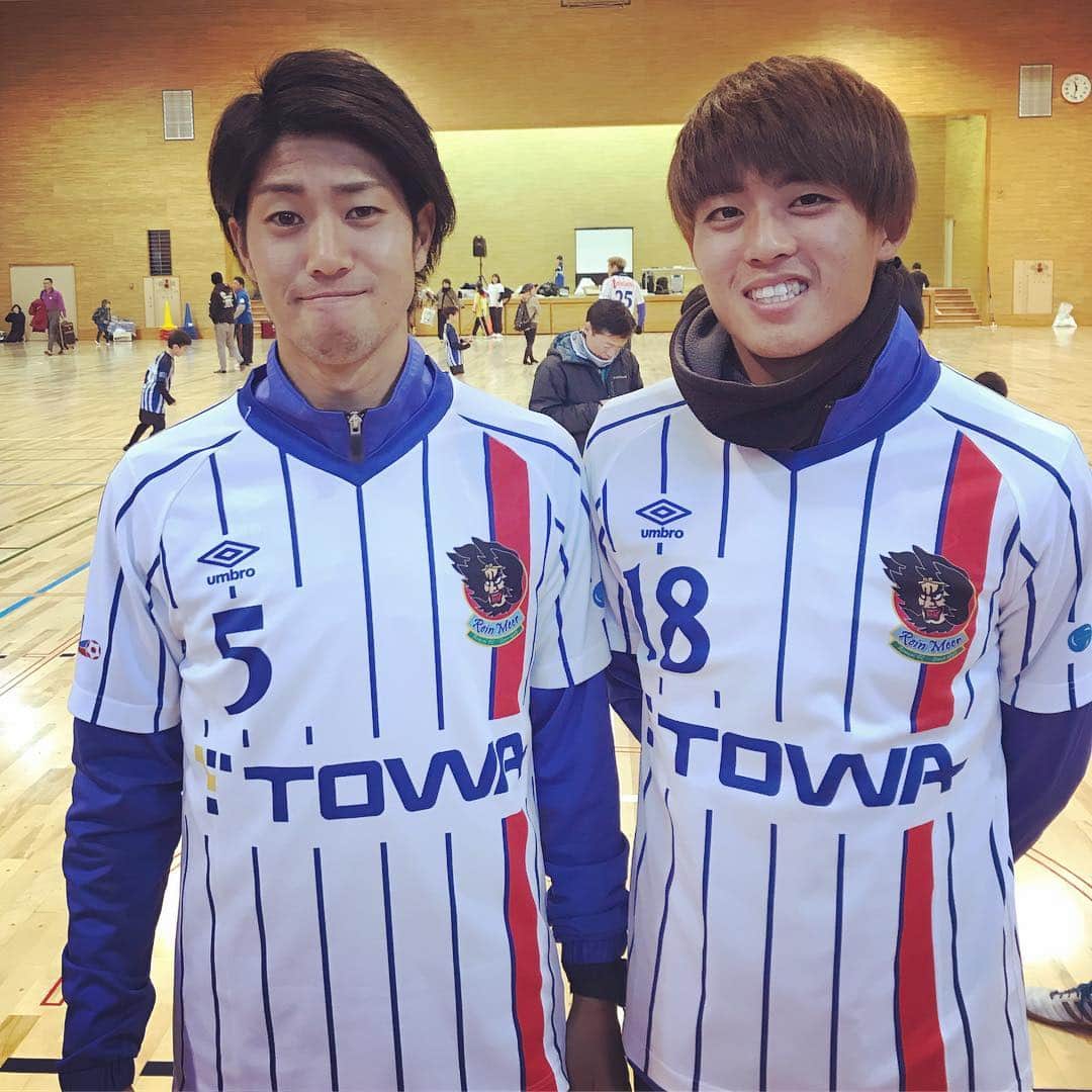 野崎雅也のインスタグラム：「Vamos! 昂洋！  #大分トリニータ #ラインメール青森  #reinmeeraomori  #佐藤昂洋 #LoveisAll」