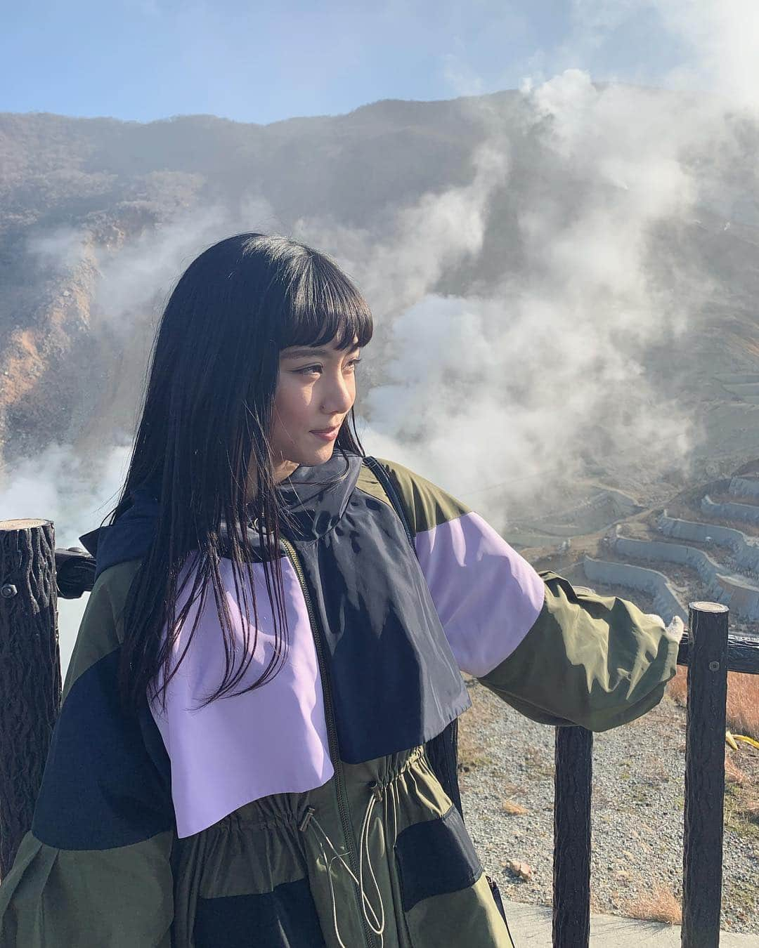 長谷川晴奈さんのインスタグラム写真 - (長谷川晴奈Instagram)「大涌谷 🌬🌫 #劇団４ドル５０セント #劇団員 #長谷川晴奈 #旅行 #箱根 #箱根湯本 #大涌谷 #iPhonexs」12月21日 18時03分 - haruna_hasegawa71