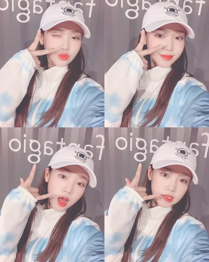 チェ・ユジョンのインスタグラム：「; ♡ 181221 | #wekimeki 좋은꿈꿔 굿나잇 뿅뿅 ©weme . . .  #아이오아이 #IOI #choiyoojung #yoojung #최유정 #유정 #KPOP #wekimeki #위키미키」