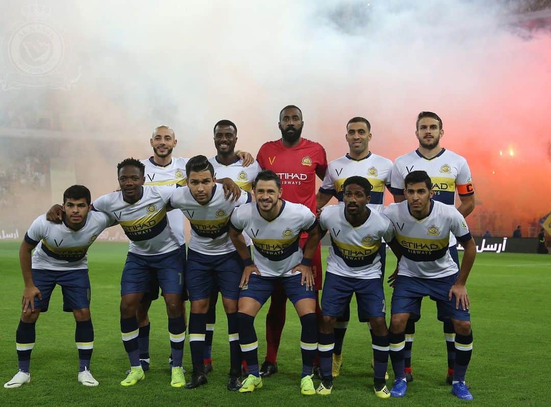 のインスタグラム：「‏شكرآ جمهور النصر في ملعب جده ، 3 نقاط مهمه..💙💛」