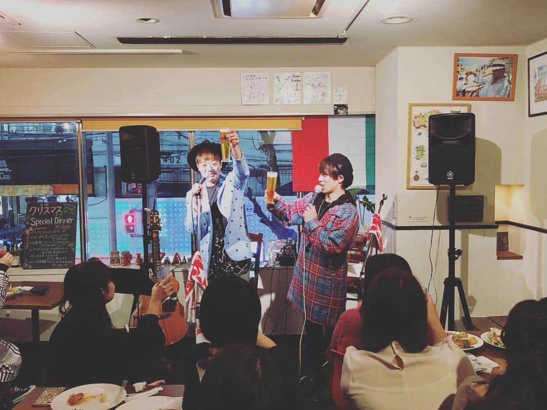 ヨースケコースケのインスタグラム：「Because of you ツアー、西の陣スタート！！ #サカノウエヨースケ #ヨースケコースケ #米原幸佑 #ヨースケコースケの生配信どうでしょう」