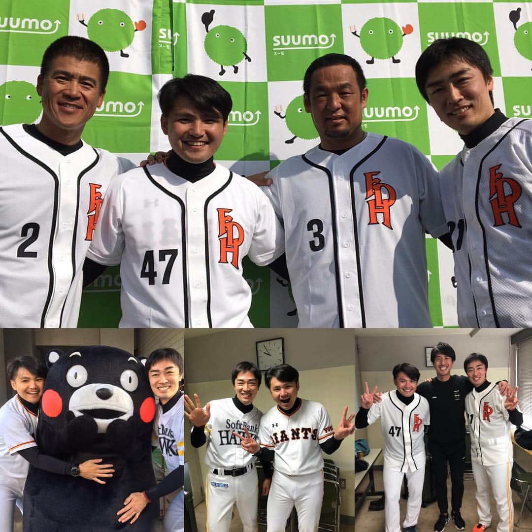 和田毅さんのインスタグラム写真 - (和田毅Instagram)「今日は1日、スギと熊本の仮設住宅を訪問、野球教室を行って、最後にスギの引退式。 サプライズで松中さん城島さんに来ていただいて、最高の時間を過ごすことができました^ - ^ この日までバレないか心配でしたが、最高の先輩方のおかげで素晴らしい日になりました！ 大貴と一緒に考えたサプライズ大成功^ - ^ #松中信彦 #城島健司 #杉内俊哉 #田中大貴 #和田毅 #熊本 #仮設住宅 #野球教室 #くまもんも来たよ #サプライズ #大成功」12月22日 14時26分 - tsuyoshiwada.21