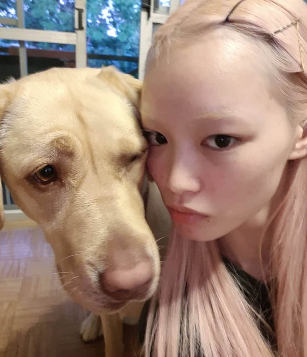 フェルナンダ・リーのインスタグラム：「Tong coloured eyebrows ☺」