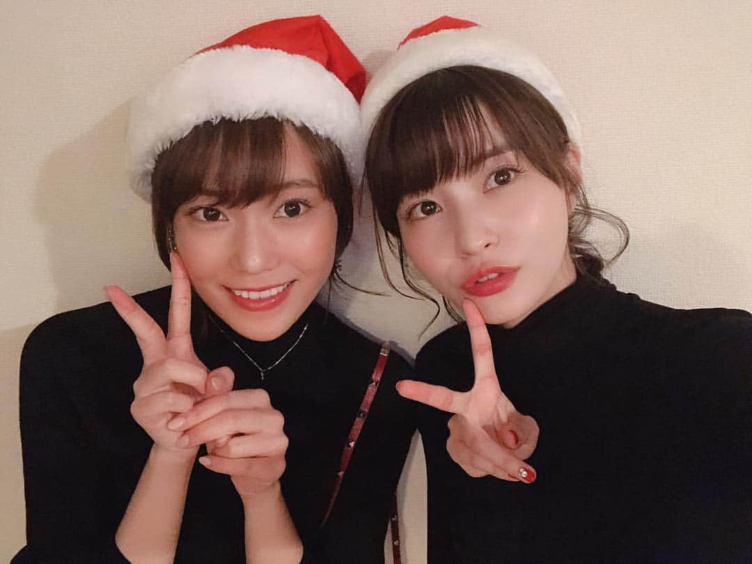 岸明日香さんのインスタグラム写真 - (岸明日香Instagram)「クリスマスイブは安定のこのこと。 ゆいんちで美味しいクリスマスご飯💓 美味しかったああ😍 黒タートルちなみに打ち合わせ無しで普通に被りましたww さすが同級生ww めりくり🤶」12月24日 23時36分 - aspoo02