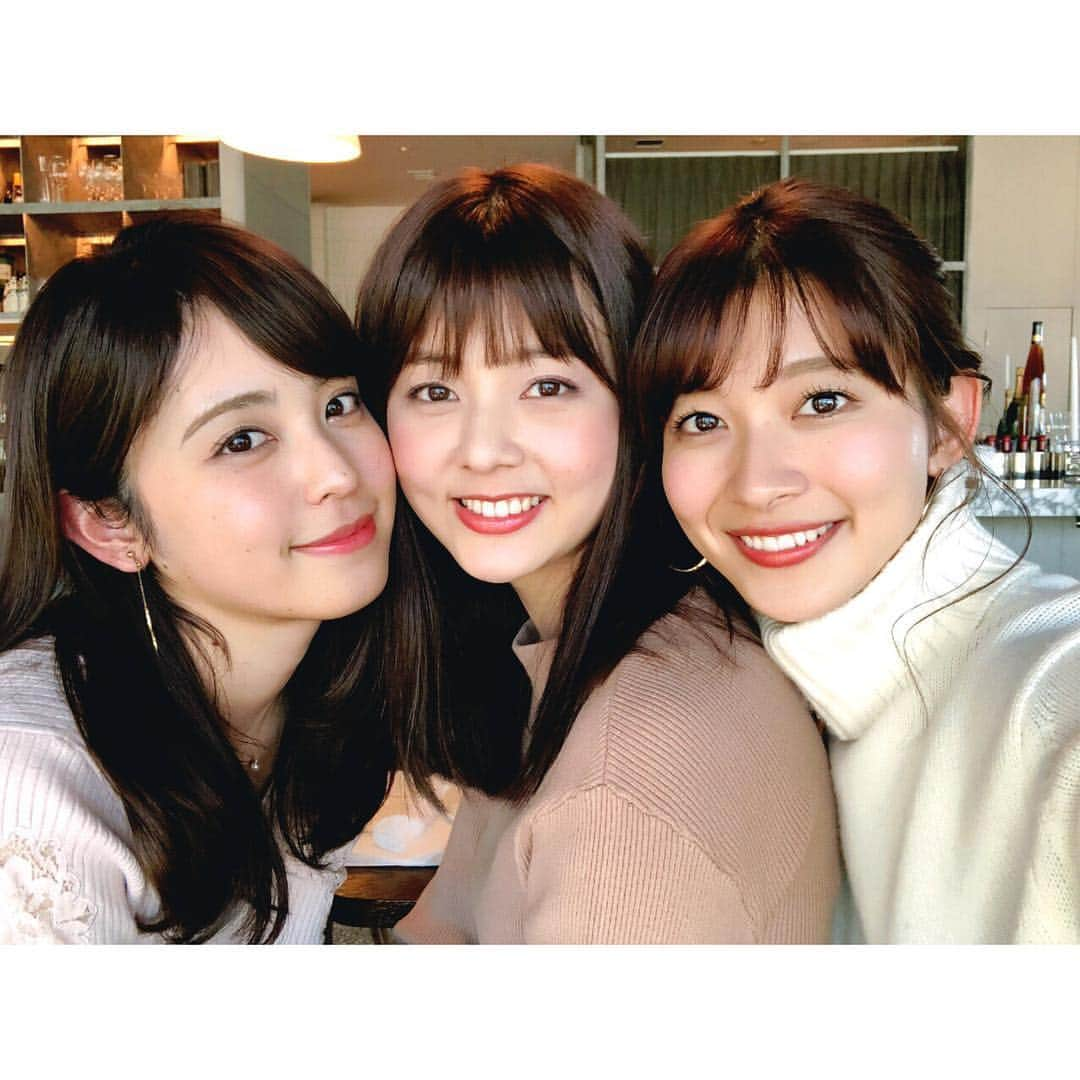 山本里菜さんのインスタグラム写真 - (山本里菜Instagram)「癒しのひと時...❣️ もうすでに来月の予定も🥺 ＊ ＊ ＊ #久慈暁子 #フジテレビアナウンサー #佐藤梨那 #日本テレビアナウンサー #同期」1月23日 19時56分 - rinayamamoto_0622