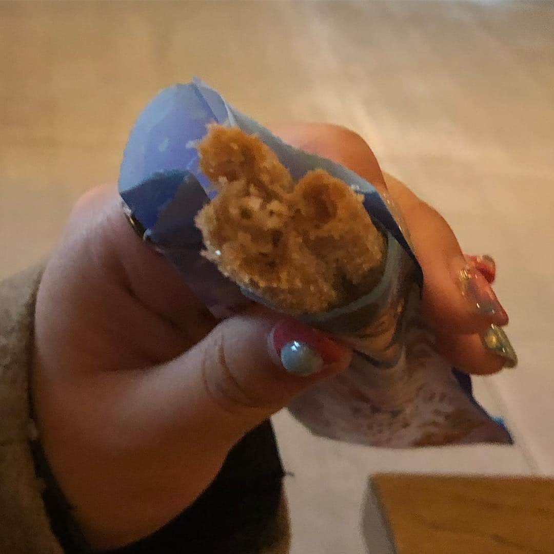 宇内梨沙さんのインスタグラム写真 - (宇内梨沙Instagram)「＊ ４年ぶりくらいに ディズニーランドに行きました🏰 大学の美術史専攻の友達と😉  ちょうど35周年 フィナーレイベントが始まったようです。  #隠れミッキーを探せ #チュロスの断面図 #ハンドソープの形」1月19日 22時10分 - risaunai