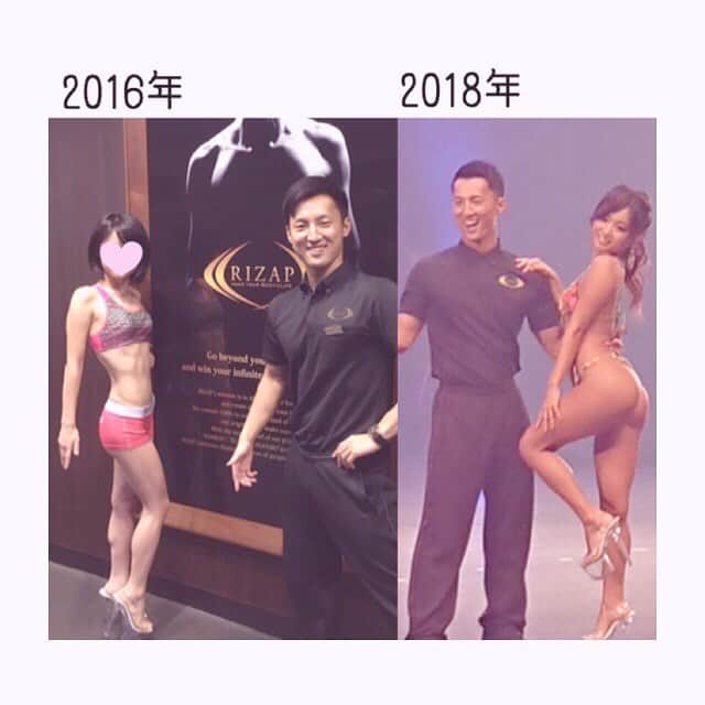 みのり(26)＠東京 ダイエットさんのインスタグラム写真 - (みのり(26)＠東京 ダイエットInstagram)「《 みのりの #ビフォーアフター ✩ 》 . 比率が少しおかしいけれど、 左は2016年🤜 ライザップに入って1年くらい。 . 右は2018年🤛 #ライザップボディメイクグランプリ . . 変わったこと。 ●看護学生から、看護師になった ●ショートからロングヘアになった ●人生初の日焼けサロンにいった ●遠山TRが、担当トレーナーになった ●遠山TRが、パパになった ●ポージングを覚えた ●スクワット80kgとかあげてたな . . 変わらなかったこと ●1日すら彼氏ができなかった ●ヒザから転ぶ ●冬に増量する重さ+7kg . . 2016年は、ただ細いだけだけど。 よくここまで絞ったなって、 当時のわたしを褒めてあげたい。 . . 右の身体は、体脂肪率23%← 当然どのファイナリストよりも 数値は大きくファッティなわけ🐷 . 体脂肪率が低い方が良い身体に見えますか？ どっちがいいですか？ なんてね。 . なりたい身体は人それぞれ。 他者の評価じゃなくて、 自分がどうなりたいかです。 (大会だから評価されるけど。) . 自分の身体なんだから。 . 私はどっちの身体も、 一生懸命作った身体だからきらいじゃないです。 . 今のわがままボディも、 みんなでご飯を楽しんでる証拠だから トレーニングしてるし、きらいじゃない。 (まぁ痩せてる方がいいけど 笑) . どんな自分も 受け入れられるようになったの。 これが心の変化かな😳 . . どんな理由でも 変わりたい気持ちがあれば . 自分がやるだけ。 ちょっと努力するだけ。 . そしたら 今できることはなだろう？ . 私は明日のために 10回だけ腹筋しておこうかな。 あとお弁当つくっておこう。 . . みんなは？ . . #遠山TRも私も日サロ頑張ったよね #今は2人とも白いよ #顔隠してたら私だってわからないレベルで身体が違う . . 遠山TR @str_daiki_toyama ライザップ @rizap_official  女性専用 @official.rizap.woman . . ◉ライザップ公認の紹介アンバサダーです。 〜紹介特典で、お安く入会できます〜 . ▶︎全国どの店舗でもOK 紹介カウンセリング限定で、 ２週間のトライアルコースもあります(^_^)/ . ▶︎入会やカウンセリングをお考えの方、 ご質問なども、DM✉️ください。 . ★トレーニング見学もできるよ★ RIZAP BMG2017🥈特典あり😉 . #ライザップ #rizap #結果にコミット  #ダイエット #diet #ダイエット日記 #ダイエット記録 #instadiet #ダイエッター #公開ダイエット#糖質制限 #パーソナルトレーニング #ダイエットは明日から #筋トレ #くびれ #ボディメイク #ヒップスラスト #減量 #尻トレ  #ボディメイクグランプリ #アブクラックス . ライザップでボディメイクしたわたしの記録 ⬇︎2015.03〜 ♡#minoribody #minorizap #minoriトレ」1月19日 22時43分 - minorizap