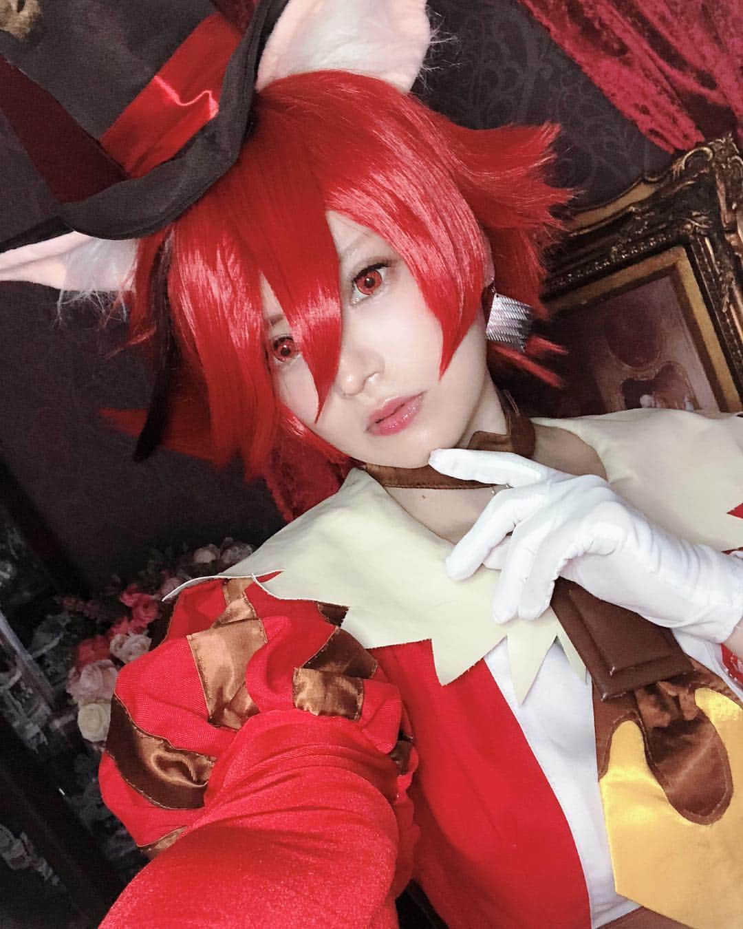 のインスタグラム：「キュアショコラのコスプレをしました🐶 . . . . ツイッターの方が更新が多いです！フォローしてね🌟 . Twitter@akagikuro Follow me💓 . .  #コスプレ #cosplay # #anime #selfie #photography #otaku #girl #subcultures #japanese #japan #キュアショコラ #プリキュア #プリキュアアラモード #prettycure」