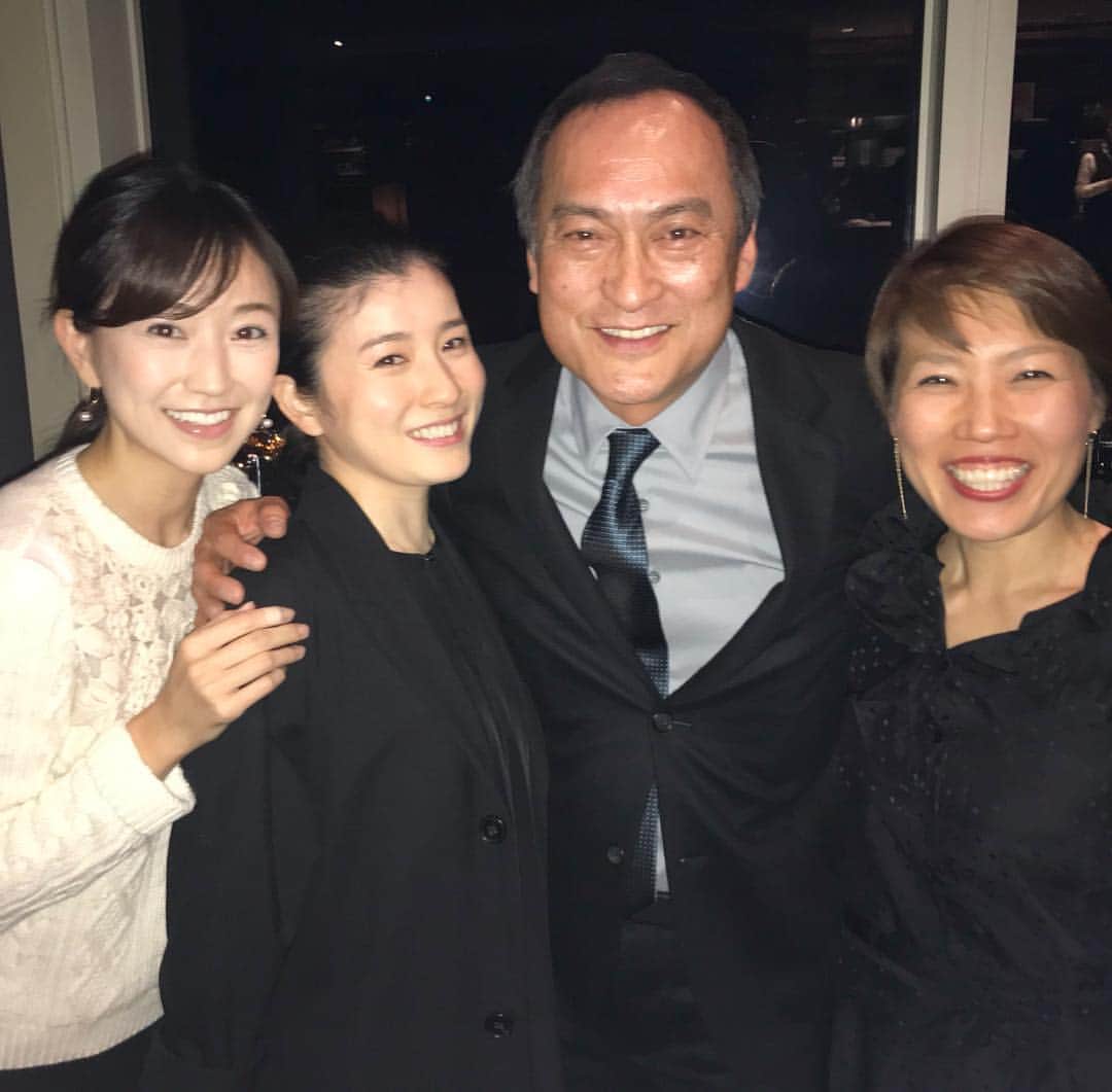 のインスタグラム：「事務所の新年会✨✨ 渡辺謙さん やっぱりオーラがすごい！ Meeting Ken Watanabe at the K-dash talent agency’s New Years party! . #新年会 #今年もよろしくお願いします  #渡辺謙 #kenwatanabe  #newyearsparty #中塚翠涛 #近藤しづか #shizukakondo」