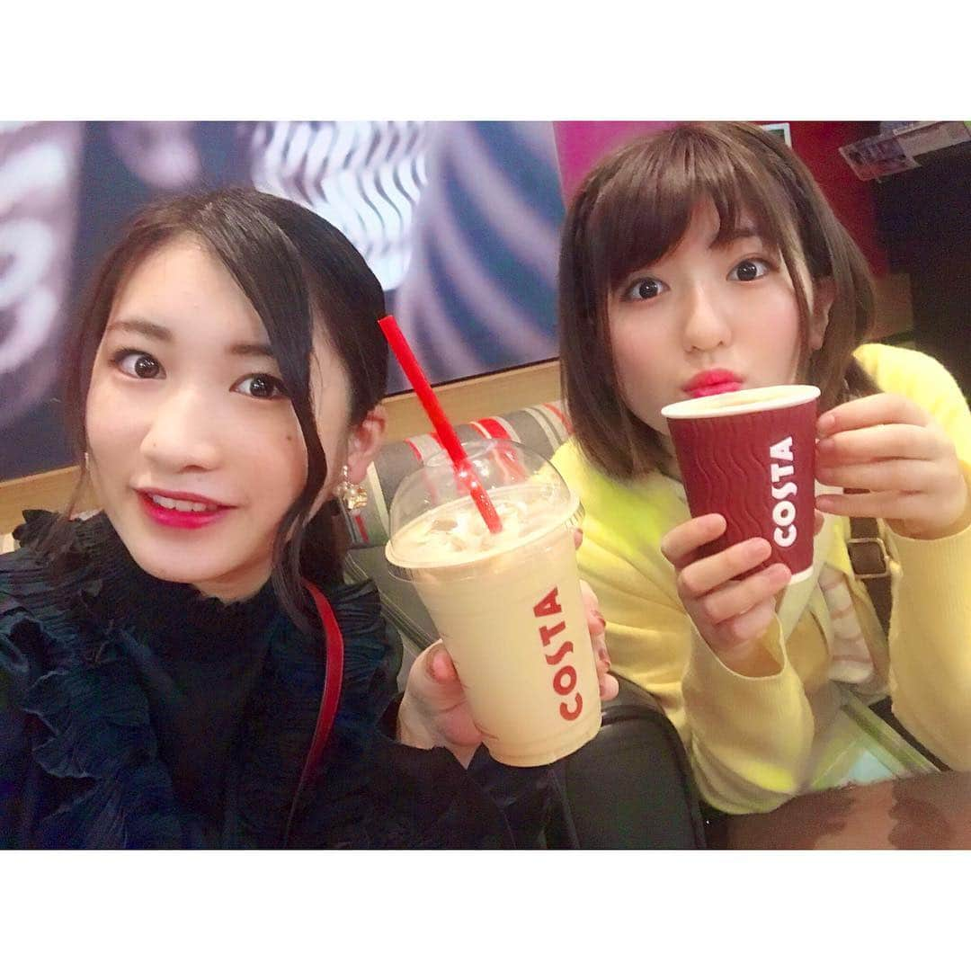 加藤一華さんのインスタグラム写真 - (加藤一華Instagram)「. COSTA COFFEE☕️ 初めて行った！ すごく濃い味で甘め☺️♡ . スタバに次ぐ勢いで、海外では人気コーヒーチェーンなんだけど、まだ日本未上陸なんだって✨ . #costacoffee #trip #sightseeing #girl #me #ボンボンTV #YouTube #YouTuber #いちなる」1月20日 18時22分 - ichika_kato