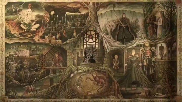 ピーター・ディンクレイジのインスタグラム：「The Stark, Lannister, and Targaryen stories weave together in new #GameofThrones Season 8 teaser ⚔️」