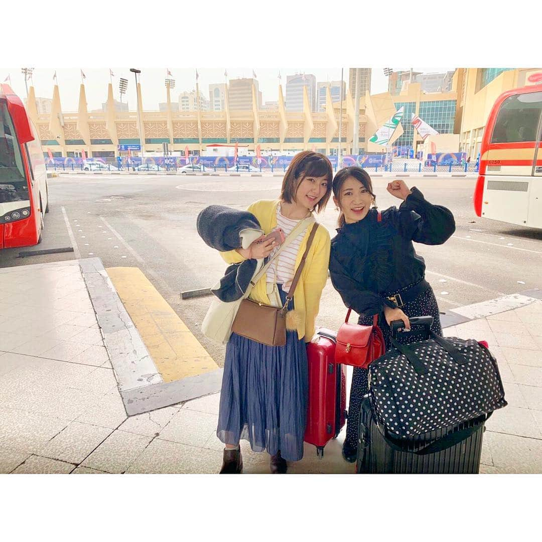 加藤一華さんのインスタグラム写真 - (加藤一華Instagram)「. スペイン🇪🇸からUAE🇦🇪へ！✈️ . 元日本代表の岩本輝雄さんと観戦した サッカーアジアカップ2019初戦⚽️ 日本vsトルクメニスタン戦の会場 「アール・ナヒヤーン・スタジアム」 に立ち寄れたよ〜〜🏆✨ . 日本から応援してた場所が 目の前にある感動っっ！！！😳✨ . #trip #sightseeing #girl #me #UAE #abudhabi #soccer #asiancup2019 #asiancup #アジアカップ #サッカー #ボンボンTV #YouTube #YouTuber #いちなる」1月21日 12時09分 - ichika_kato