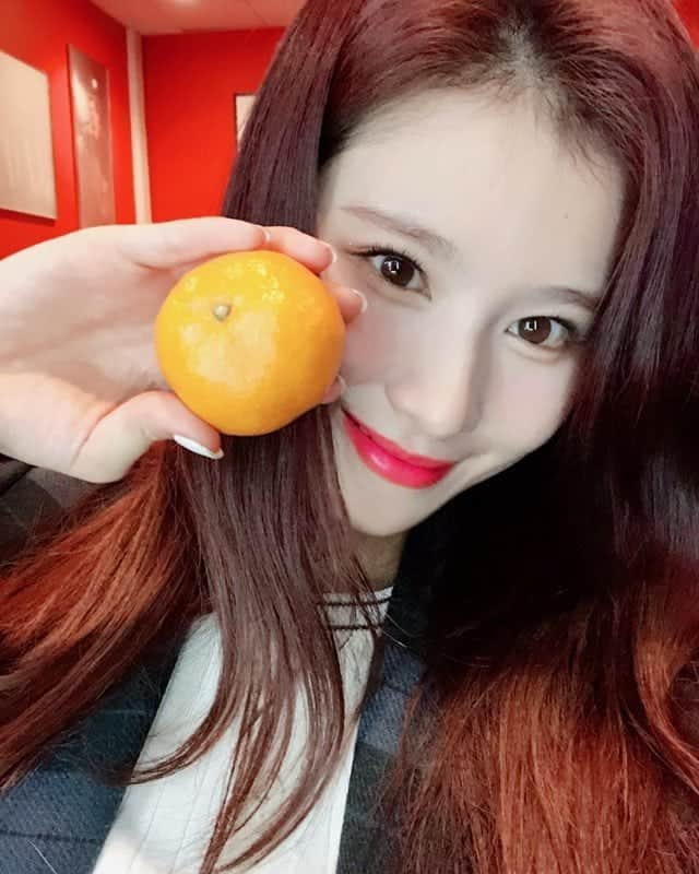 TWICEさんのインスタグラム写真 - (TWICEInstagram)「사과 먹구싶당🍎」1月23日 0時51分 - twicetagram