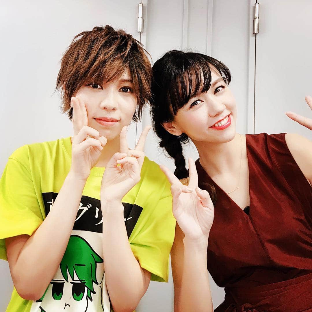 虎南有香のインスタグラム：「❤️宙君❤️ 照れ屋な宙君萌えー😂👏❤️ 虎次郎パートを大切に歌ってくれてありがとう😊❤️ これからもメンバーの素敵なショット期待してます🤤🌱」