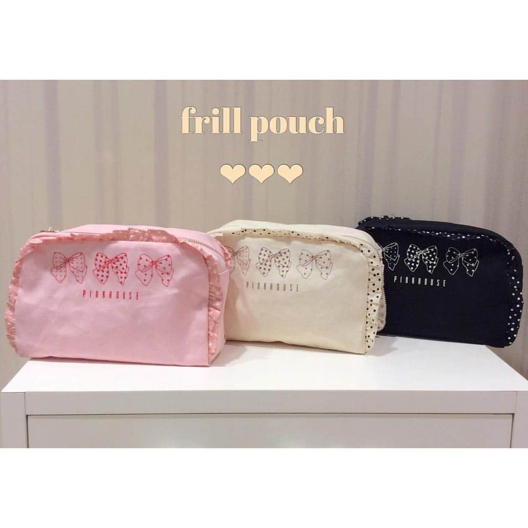 PINKHOUSE CHELSEAさんのインスタグラム写真 - (PINKHOUSE CHELSEAInstagram)「リボンptフリルポーチ🎀💐 col:Pink.Black.Ivory price:¥5,800+tax . . #pinkhousechelsea  #pinkhouse #ピンクハウス #ピンクハウスチェルシー #ポーチ #小物 #リボン #ロゴ #ドット #フリル #プレゼント#新作 #newarrivals #kawaii #ribbon #pouch #girly」12月30日 19時39分 - pinkhouse_chelsea