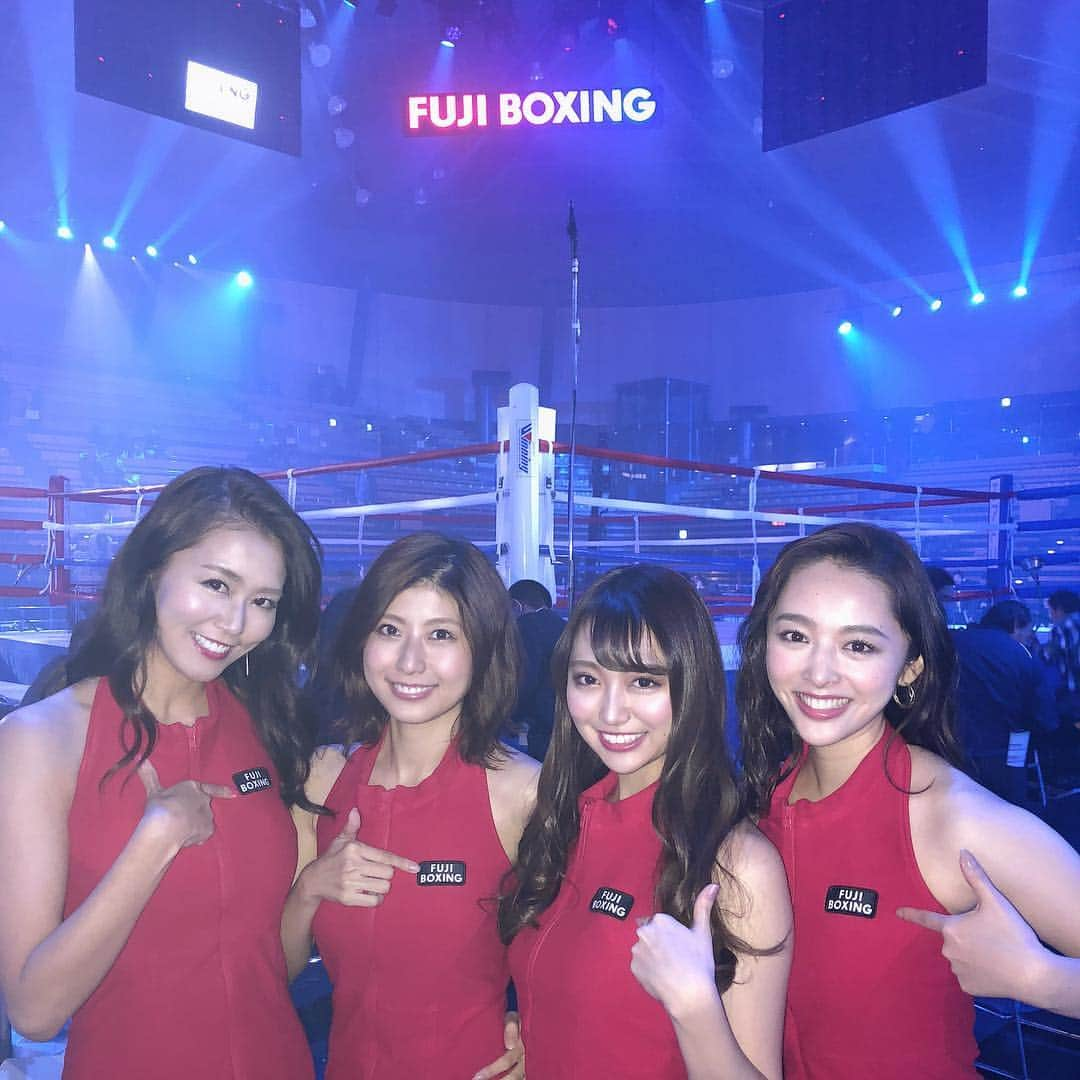 天野麻菜さんのインスタグラム写真 - (天野麻菜Instagram)「仕事納めはリングガールでした🥊生放送観てくれた皆様、ありがとうございました🍎 #ボクシング #フジボクシング #フジテレビ #リングガール #ラウンドガール #試合 #トリプル #世界戦 #素敵な #試合でした」12月30日 21時55分 - akaringo_mana