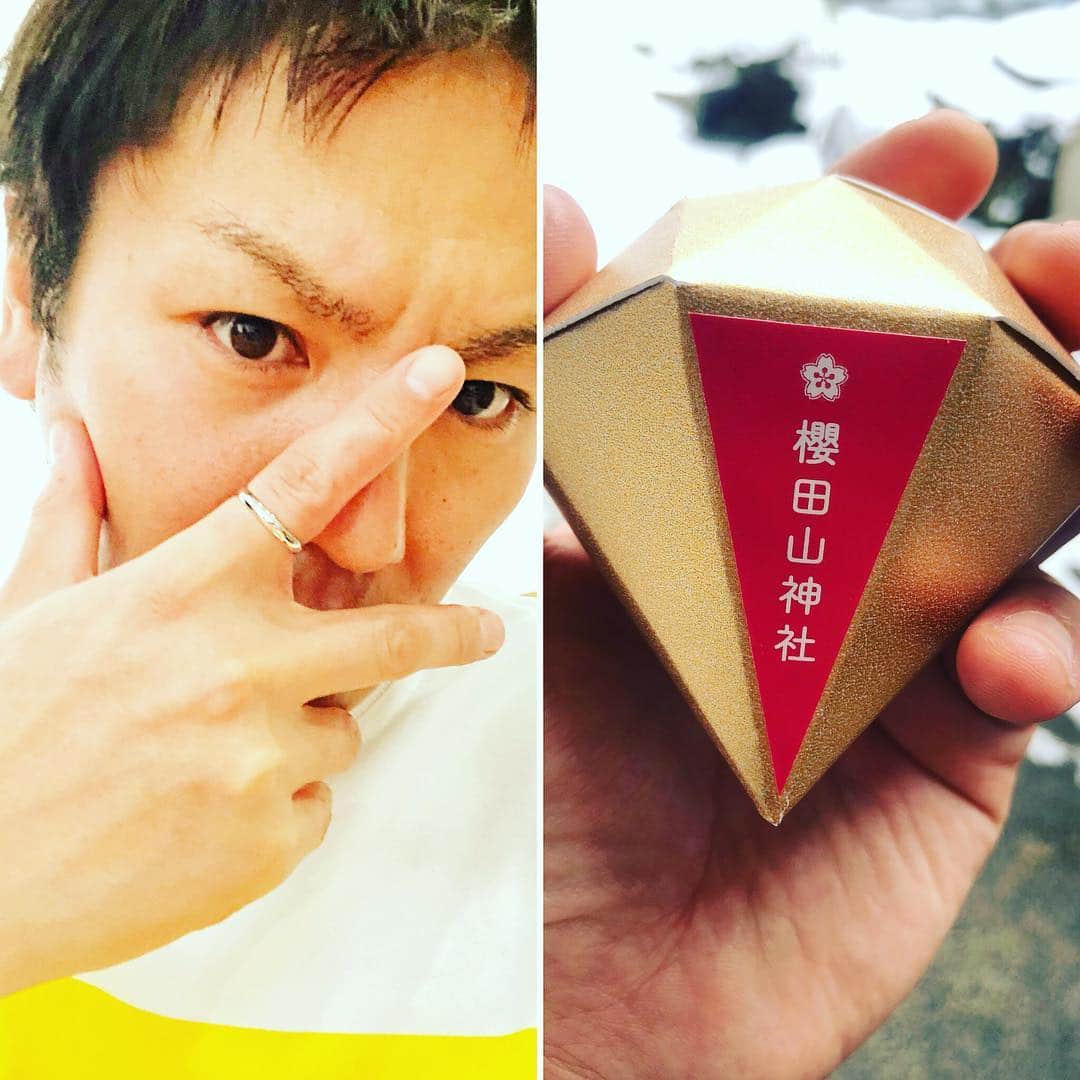 狩野英孝さんのインスタグラム写真 - (狩野英孝Instagram)「櫻田山神社「肌見守り指輪」。お守り指輪です。ずっと一緒に守ってくれる。。」12月31日 14時16分 - kano9x
