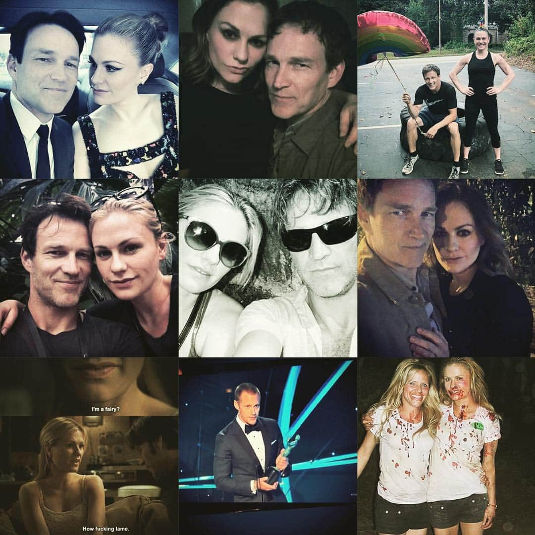 アンナ・パキンさんのインスタグラム写真 - (アンナ・パキンInstagram)「Ok jumping on the #best9of2018 thing... I hear ya.... @stephenmoyer is a handsome devil, #sookie is adorable, my #bloodsister #stuntsoulmate @heidiverstunts and I rock the beaten and bloody look like bosses and NOBODY is mad at a picture of #skarsgard ... even when he’s got all his clothes on... #happynewyear everyone!  Love and peace to you all.」1月1日 5時18分 - _annapaquin