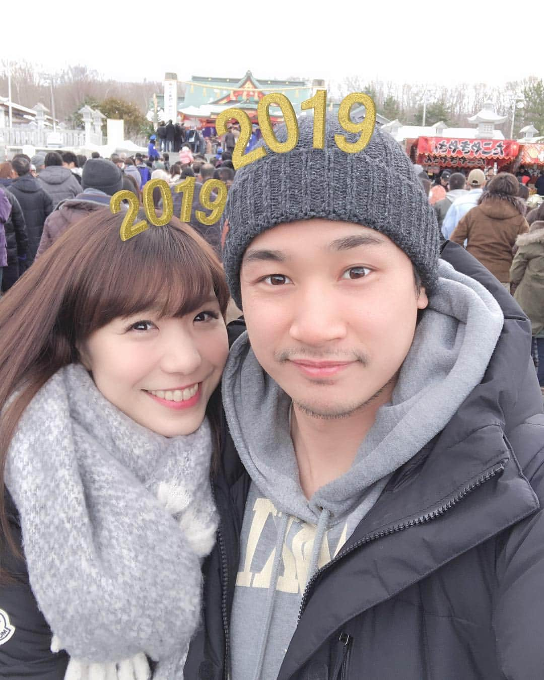 武田奈也さんのインスタグラム写真 - (武田奈也Instagram)「2019年🎍初詣⛩ 今年もよろしくお願いします😊❤️」1月1日 13時06分 - nana___takeda