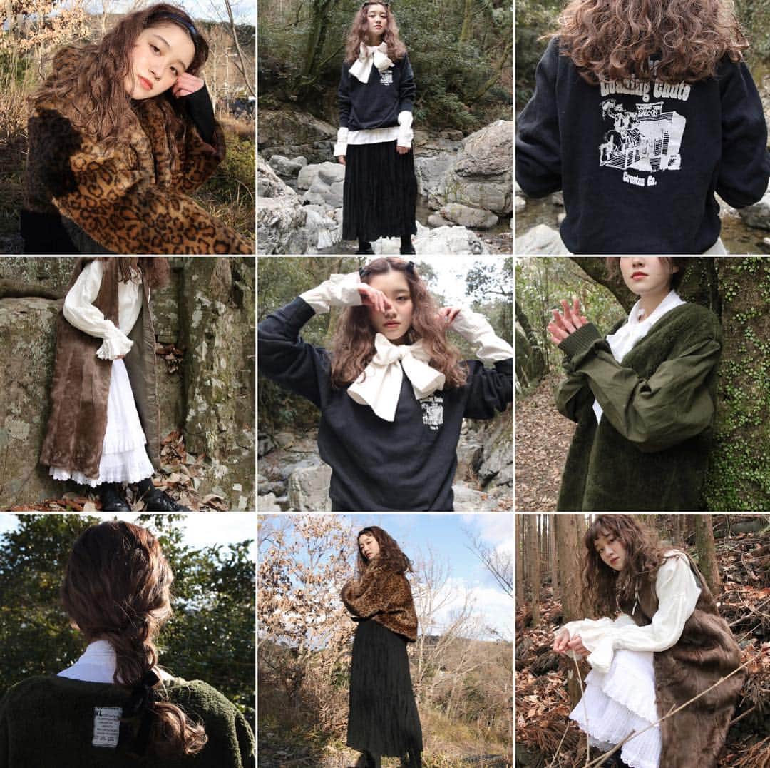 藤田日和のインスタグラム：「. あけましておめでとうございますう サントニブンノイチ大阪店初売りは 明日1月2日10:00からです🤫 . 年始スペシャル企画として 私が仕入れから撮影まで全て行ったアイテムが 入荷致します、是非覗いてみてください。 @santonibunoichi . . 今回モデルをお願いしたのはだいすきなあこち🤫 . 今年もどうぞよろしくお願い致します。」
