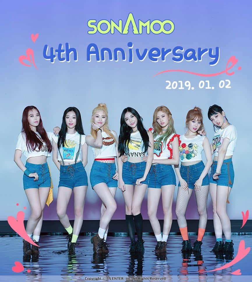 SONAMOOのインスタグラム：「소나무(SONAMOO) 4th ANNIVERSARY #소나무 #SONAMOO #4thAnniversarySONAMOO」