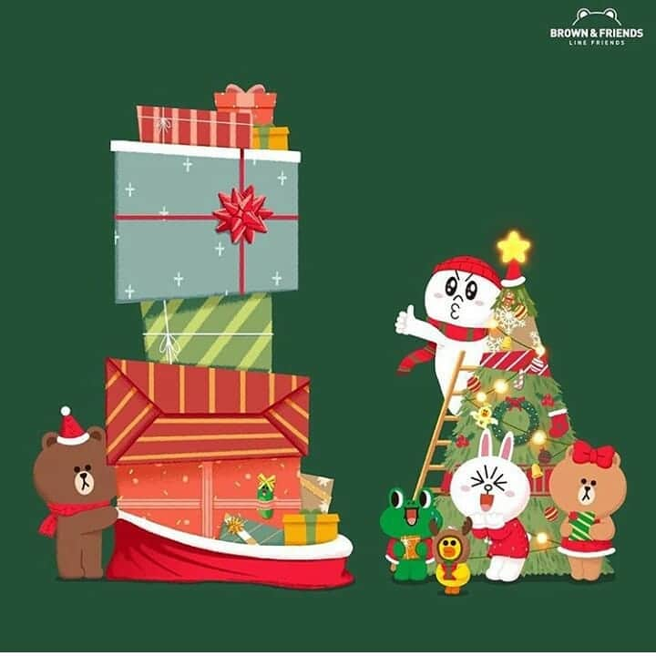 CHOCOのインスタグラム：「Holiday Gift Guide by #BROWN 🎄🎁 #YearEndParty #Gifts #Holiday #CONY #SALLY #CHOCO #MOON #EDWARD #LEONARDO #LINEFRIENDS」