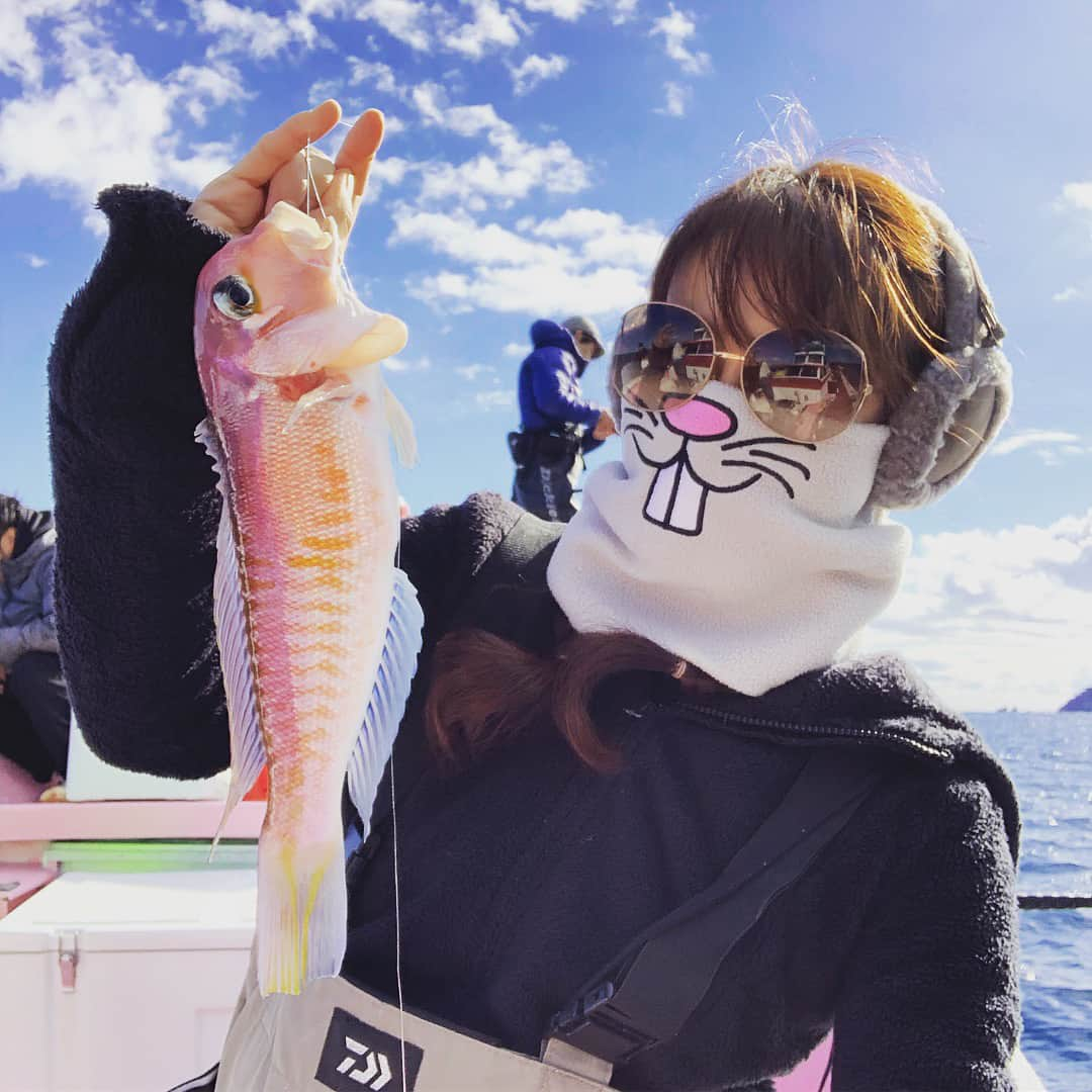 榎本加奈子さんのインスタグラム写真 - (榎本加奈子Instagram)「明けましておめでとうございます。2019年も宜しくお願い致します‼︎🎍 #甘鯛#アマダイ#釣り #真鶴##fishing  #佐々木主浩 #釣り好き#❤️ #🐟 #🐭」1月2日 22時48分 - kanako._.enomoto