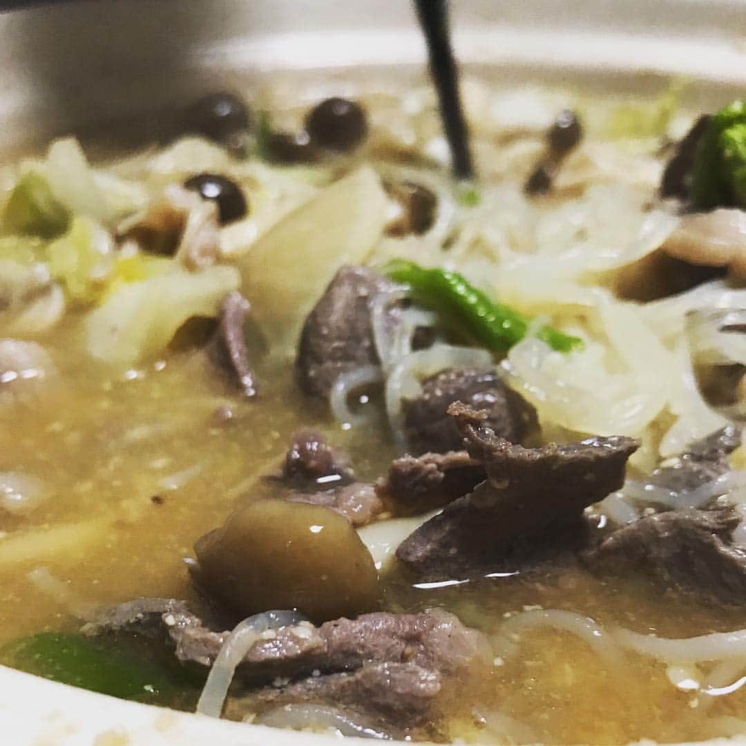 佐孝仁司のインスタグラム：「今年の正月は牡丹鍋食って(罰当たり)鹿カレー食ってジンギスカン食って、近所のアザラシを見に行くという動物三昧の正月でした🐗🦌🐑🌊」