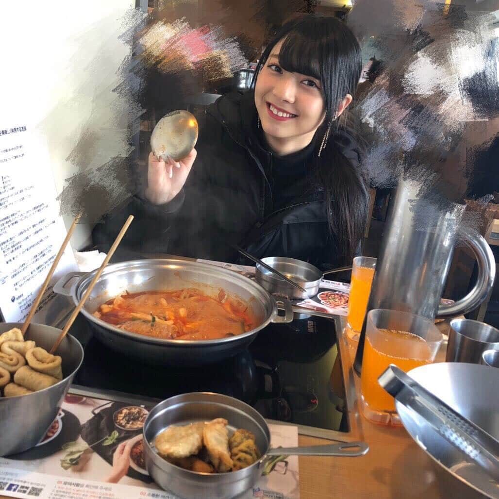山口はのんのインスタグラム：「辛い食べ物美味しい🥔」