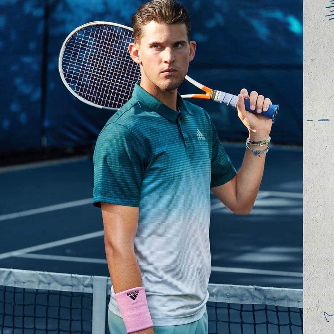 ドミニク・ティエムさんのインスタグラム写真 - (ドミニク・ティエムInstagram)「@adidastennis and @parley.tv turns threat into thread and plastic waste into performance sportswear. Join the movement!  #HereToCreate #adidasParley  #createdwithadidas #4ocean」1月5日 4時35分 - domithiem