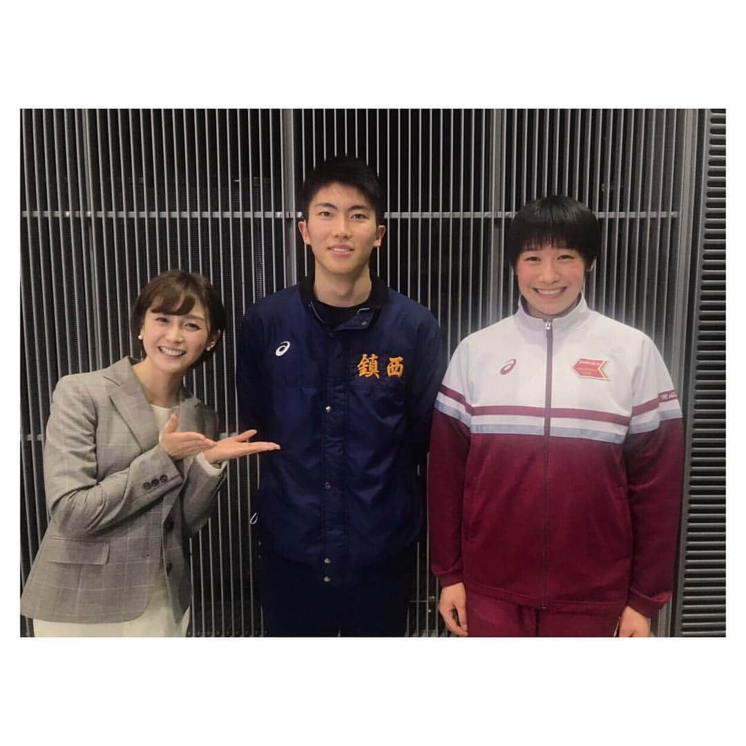 宮司愛海さんのインスタグラム写真 - (宮司愛海Instagram)「ついに開幕した、春の高校バレー🏐 １回戦からフルセットまでもつれる大熱戦の嵐！ 興奮し過ぎて心臓がいくつあっても足りないくらいでした。笑 今夜25:55〜からは、今日行われた１回戦の模様をお伝えします✨ 番組内では、下北沢成徳の石川選手・鎮西の水町選手にお話を伺いましたよ(^^) . と、その前に24:35〜は新年最初のS-PARK！ 年始のスポーツ総ざらいに、ゲッターズ飯田さんの「2019年最強運アスリート」占いも🔮 是非ご覧ください！」1月5日 23時26分 - manami_miyaji