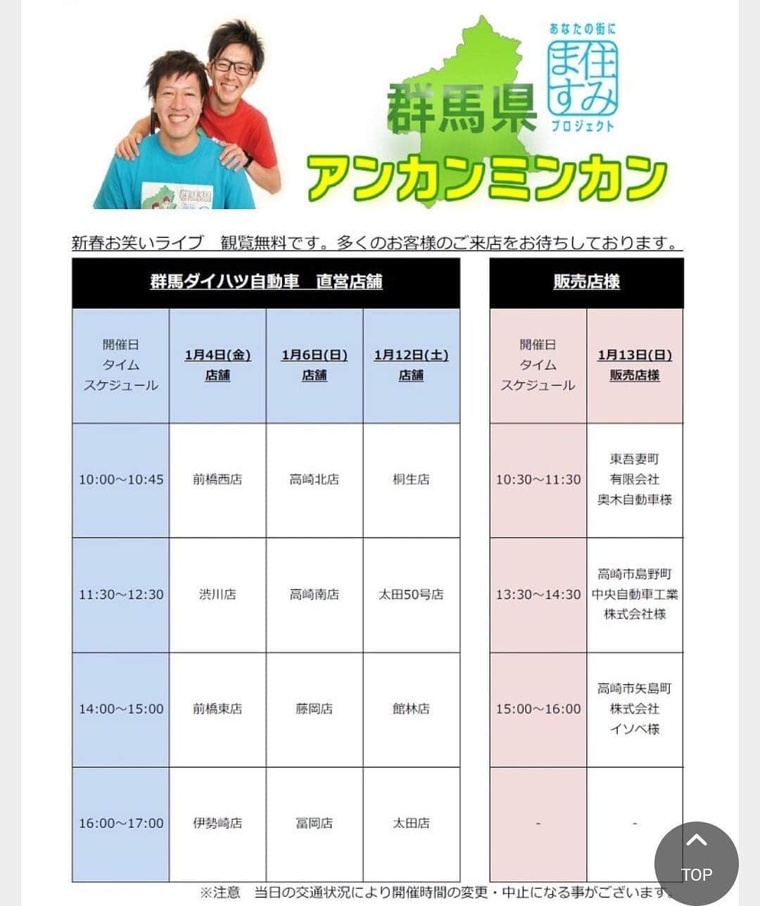 富所哲平さんのインスタグラム写真 - (富所哲平Instagram)「お正月の恒例(^^) 今年もやってきた、DAIHATSUツアー！  たくさんの御来場ありがとうございました！ 来週も回りまーす！(*⁰▿⁰*) #DAIHATSU #ダイハツ #アンカンミンカン #お正月 #玉乗り #隠し芸 #ボールに乗ってなわ跳び」1月6日 21時21分 - tomitetsu823