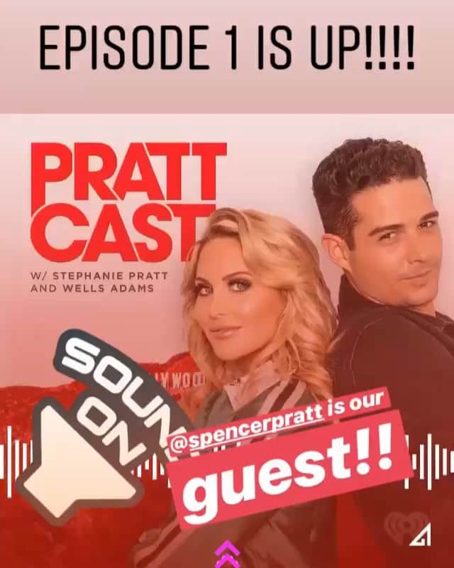 ステファニー・プラットのインスタグラム：「We are 5mins away from going live on @KTLA! Turn it on! And listen to ep 1 here!! 💘💘💘 https://itunes.apple.com/us/podcast/pratt-cast/id1446940216?mt=2 😆」
