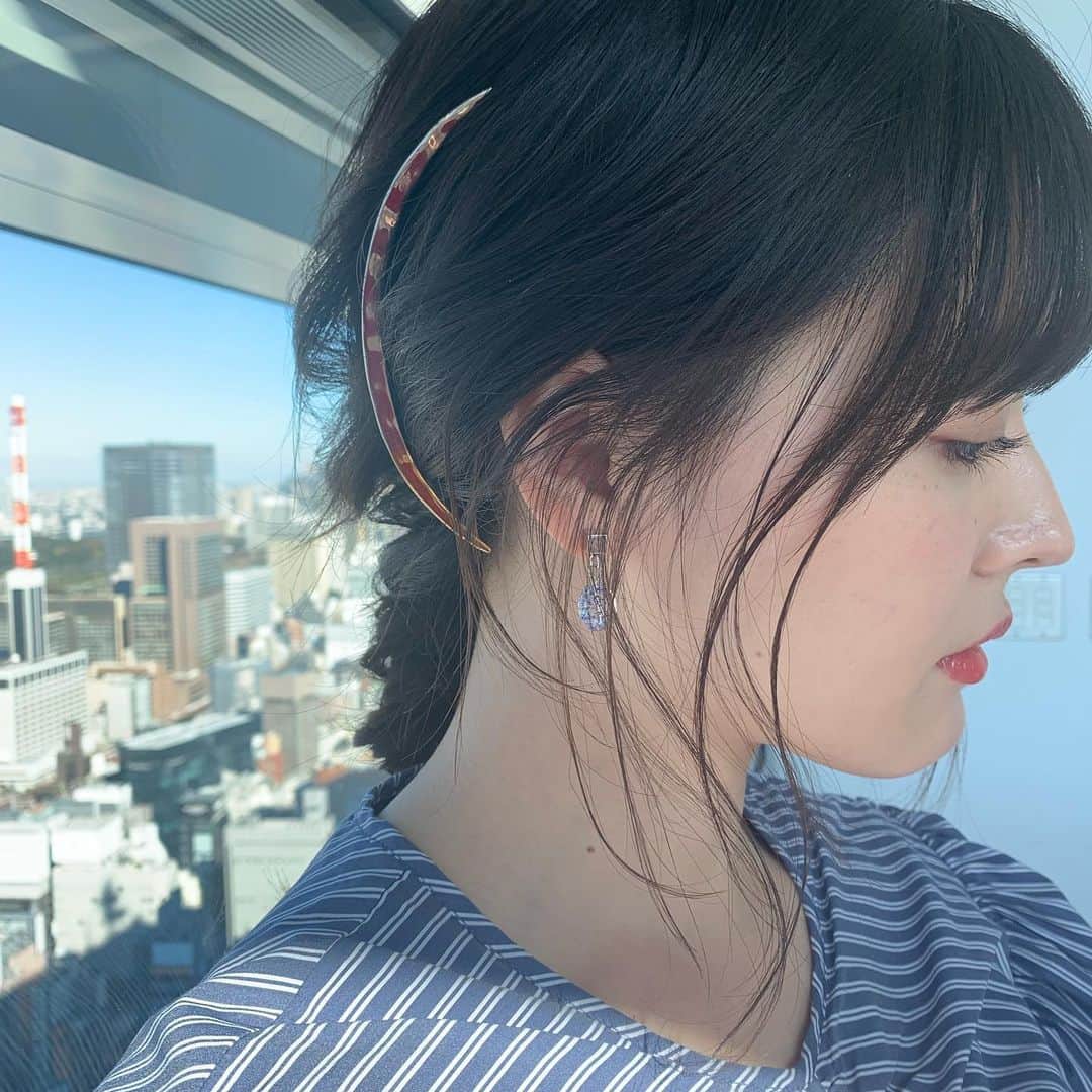 高橋有紀のインスタグラム：「昨日放送だったのに... まさかの時差ボケで寝ちゃってた... でも #久住小春 がtwitterでトレンド入り👏 この時のヘアメイクも楽しかった❤︎ #osakana_yuki」