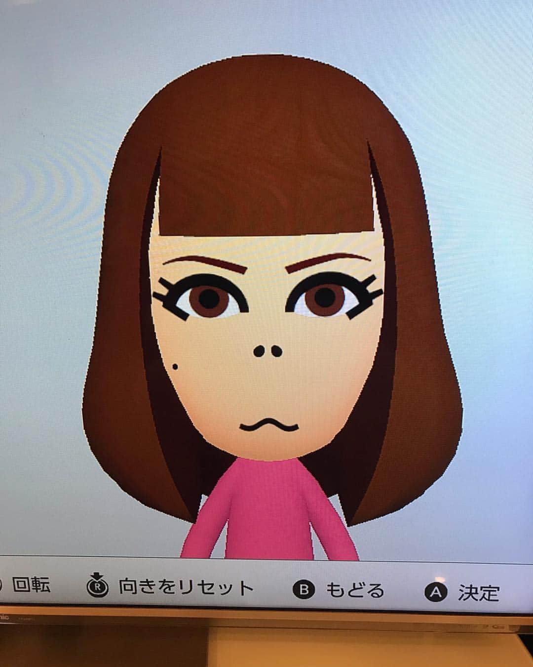 白間美瑠さんのインスタグラム写真 - (白間美瑠Instagram)「弟が作ってくれた😳笑 鼻の下長過ぎるやろーーーー！！笑 お猿やーーーん！！！ #弟 #switch #mii #スマブラこれで戦うらしい #スマブラ」1月9日 23時23分 - shiro36run