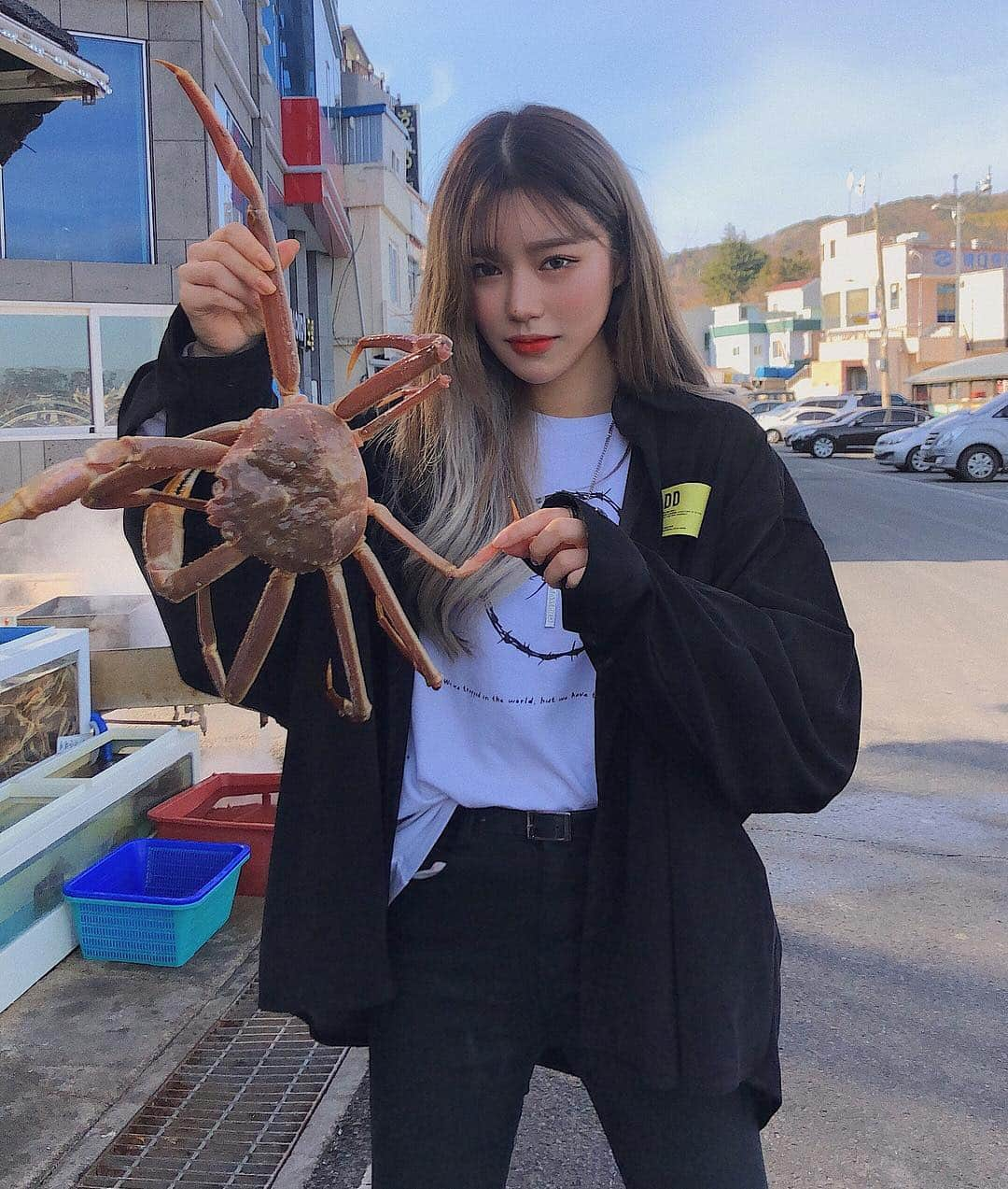 チェユラさんのインスタグラム写真 - (チェユラInstagram)「그의 마지막 모습...* 🦀」1月10日 10時40分 - youra_ch0i