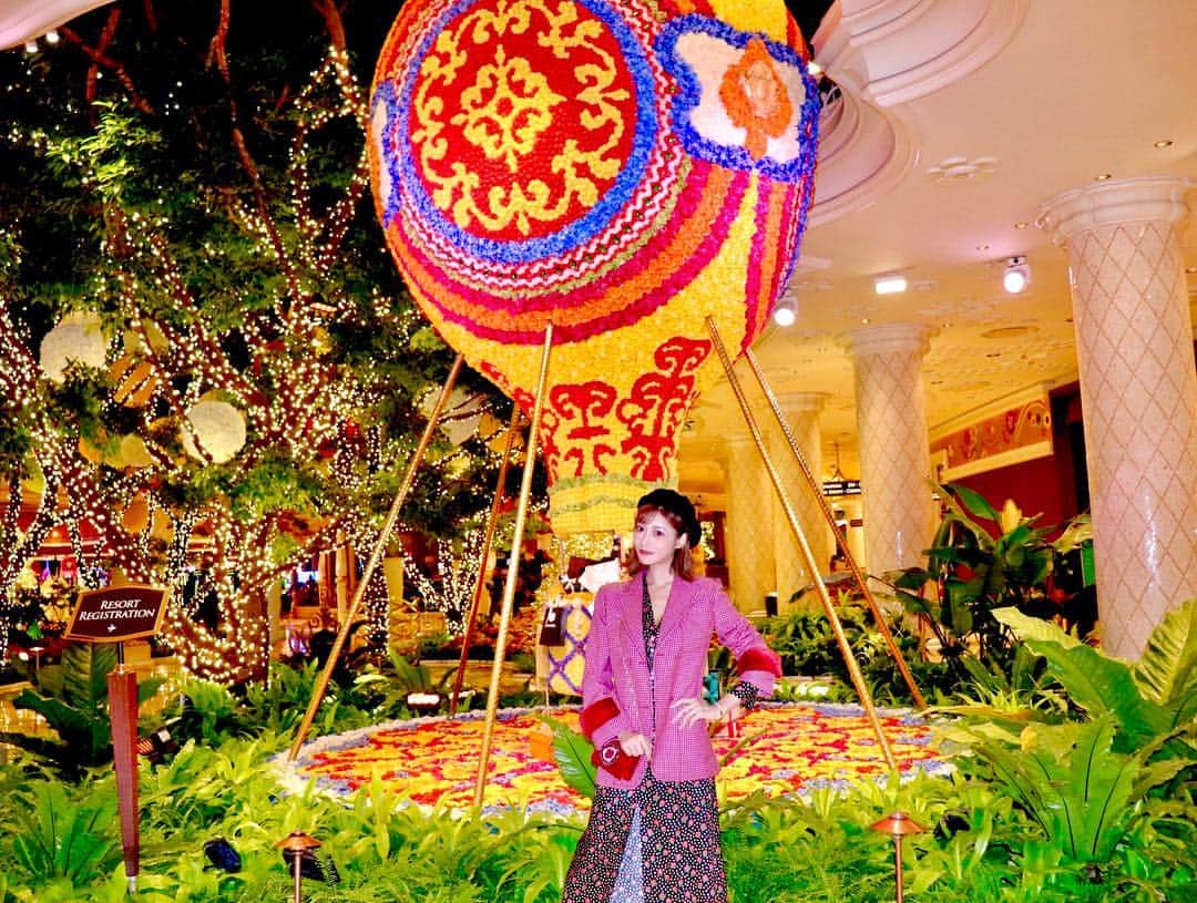明日花キララのインスタグラム：「お花の気球🏵🌸🌺」