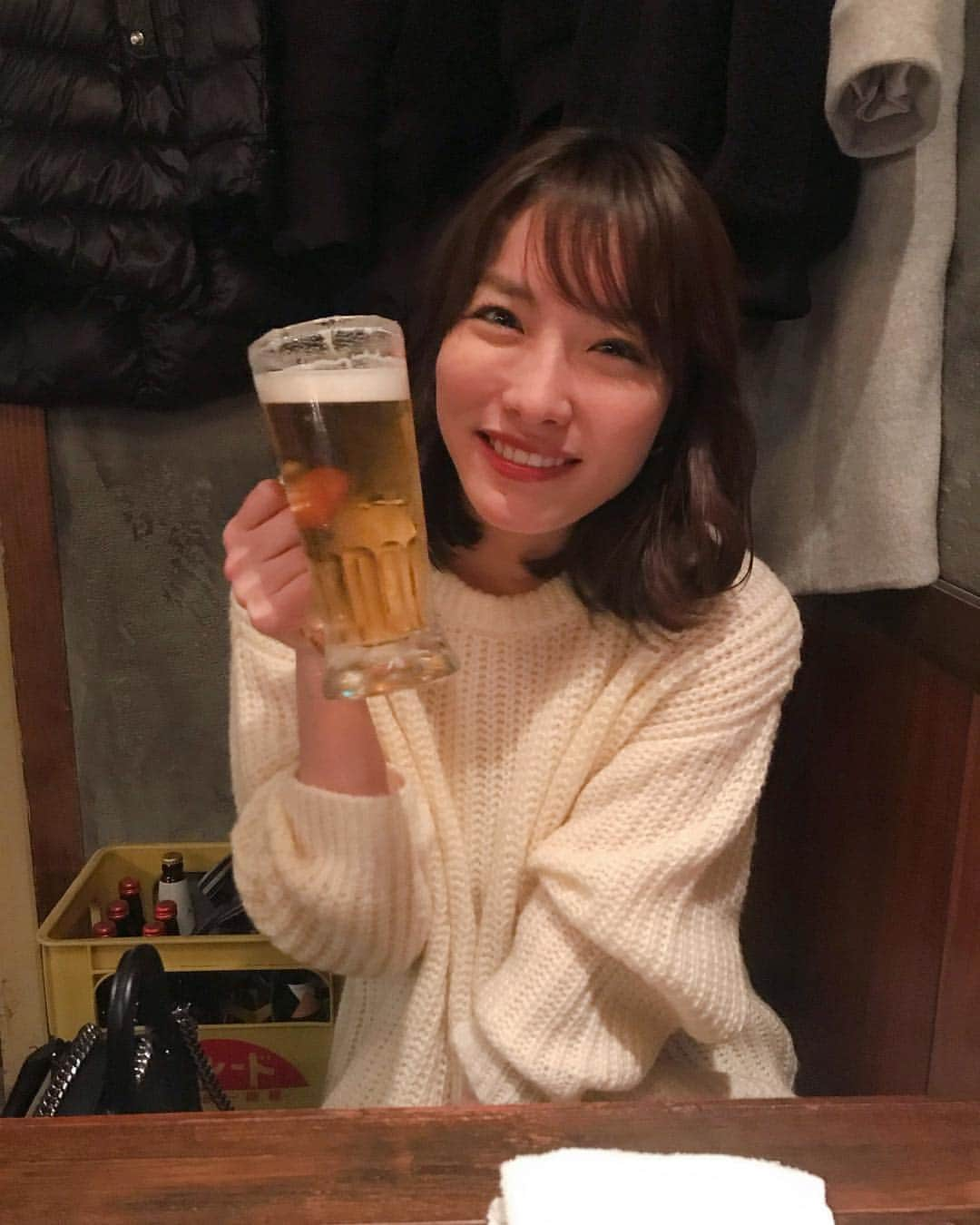 今野杏南さんのインスタグラム写真 - (今野杏南Instagram)「* * 🍻💕」1月11日 19時20分 - anna_konno0615