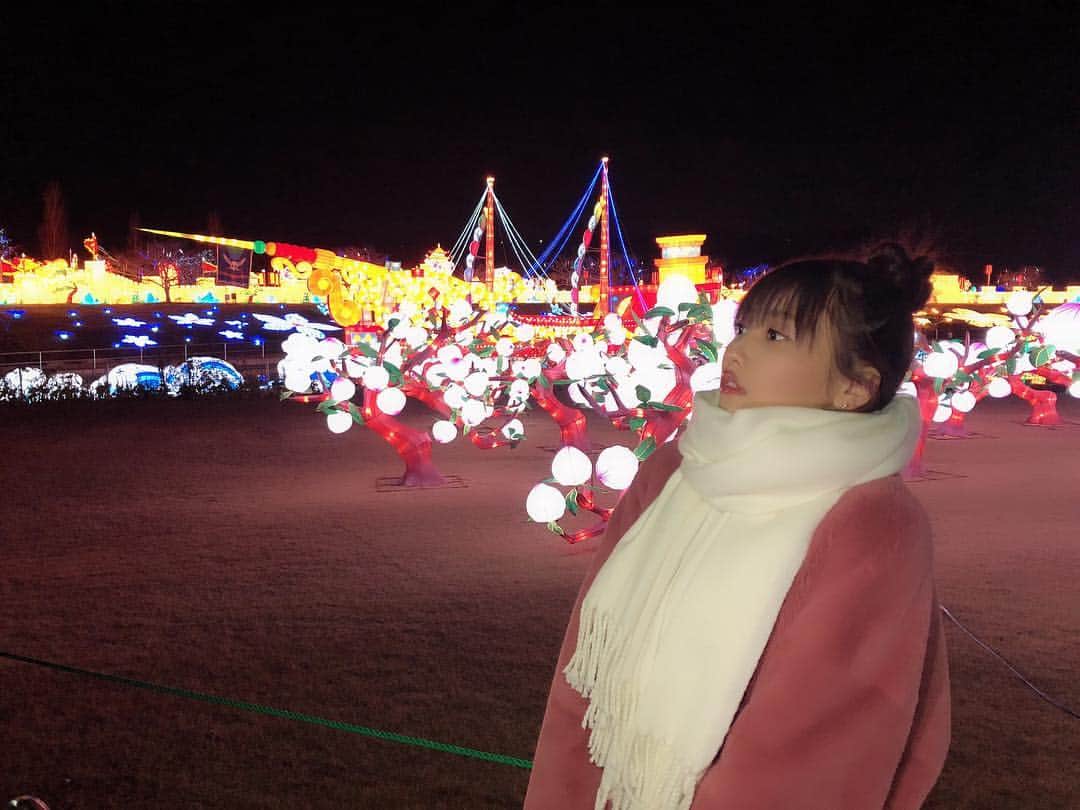 佐野ひなこさんのインスタグラム写真 - (佐野ひなこInstagram)「#東京ドイツ村 #チャイナランタンフェスティバル  素晴らしい景色に寒さも忘れるぐらい虜になりました💕」1月11日 20時04分 - hinako_sano