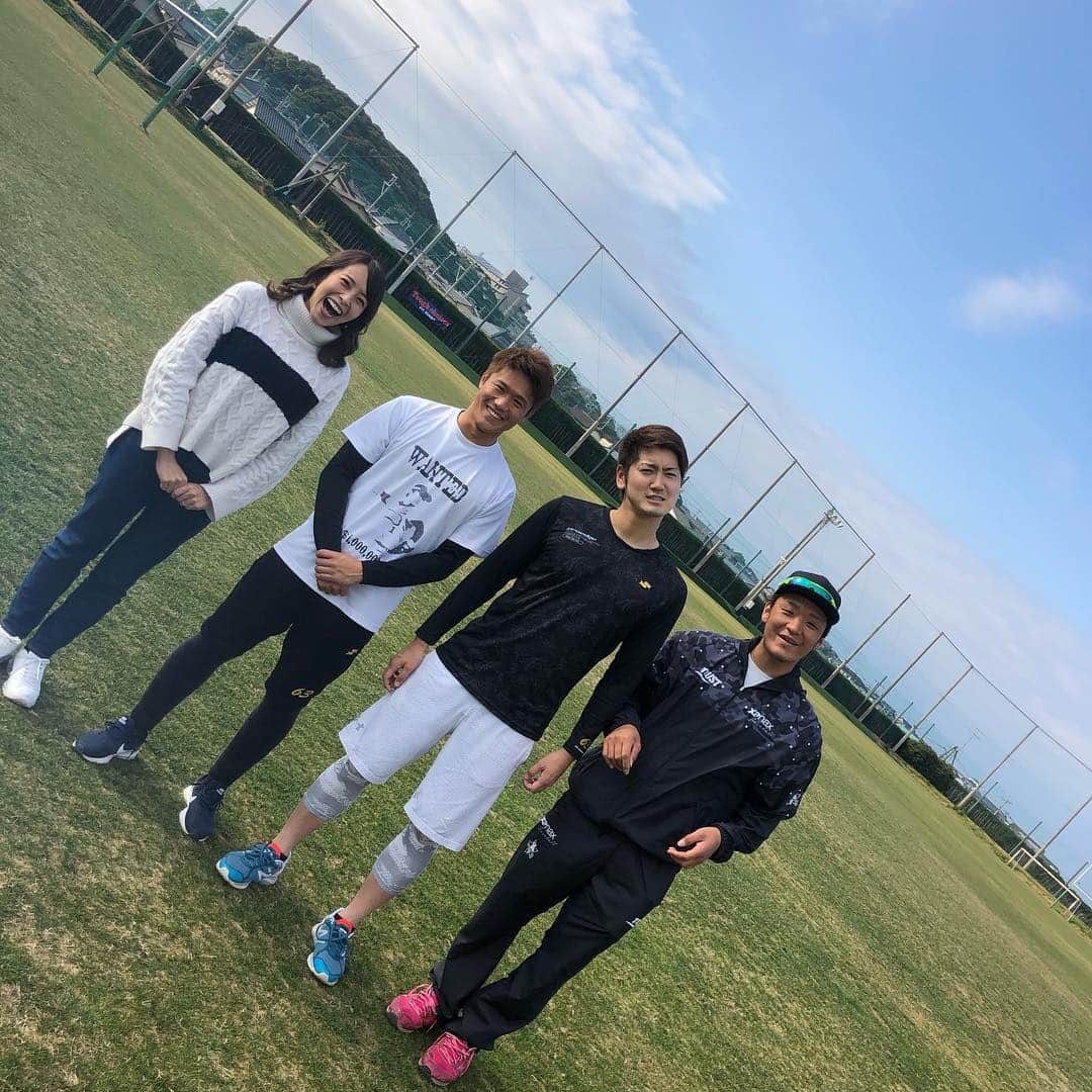 笠原大芽のインスタグラム：「自主トレチーム安河内！笑 #安河内駿介 #松田遼馬 #笠原大芽 #上田まりえ」