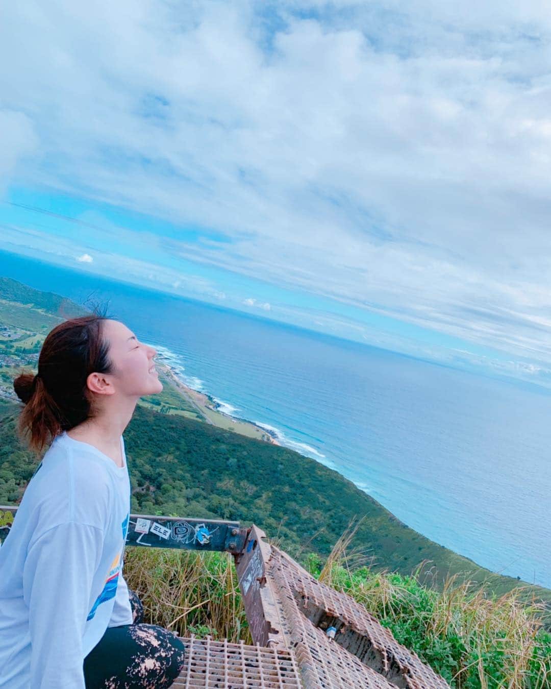 笠りつ子さんのインスタグラム写真 - (笠りつ子Instagram)「#ココヘッド  #とある日の、ハードなオフ。の一日  お空に近い🌤💕気持ちいいよっ。」1月13日 16時04分 - ryuritsuko