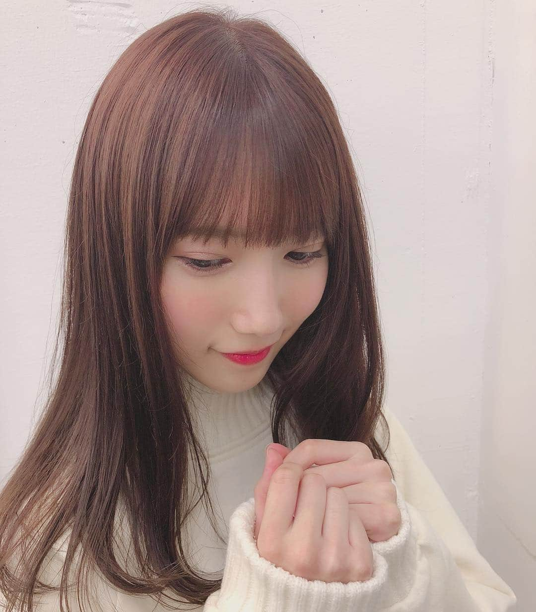 田中菜津美さんのインスタグラム写真 - (田中菜津美Instagram)「@chanonbabyboy さんに カラーしてもらったよ💕 . 前回よりラベンダー強め めちゃくちゃかわいい😊 . あと前髪ぱっつんにしたー😂 . #カラー #color #hair #haircolor  #hairarrange #美容室 #ヘアカラー」1月15日 0時24分 - natsumitanaka_0810