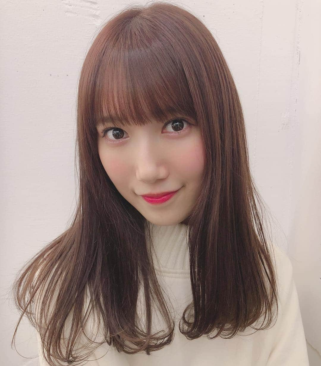 田中菜津美さんのインスタグラム写真 - (田中菜津美Instagram)「@chanonbabyboy さんに カラーしてもらったよ💕 . 前回よりラベンダー強め めちゃくちゃかわいい😊 . あと前髪ぱっつんにしたー😂 . #カラー #color #hair #haircolor  #hairarrange #美容室 #ヘアカラー」1月15日 0時24分 - natsumitanaka_0810